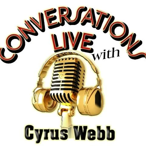 Logo for the podcast Conversations Live with Cyrus Webb