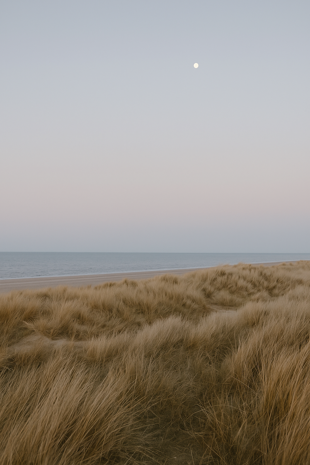 Sand dunes on the Somerset coast near Batch Nurseries