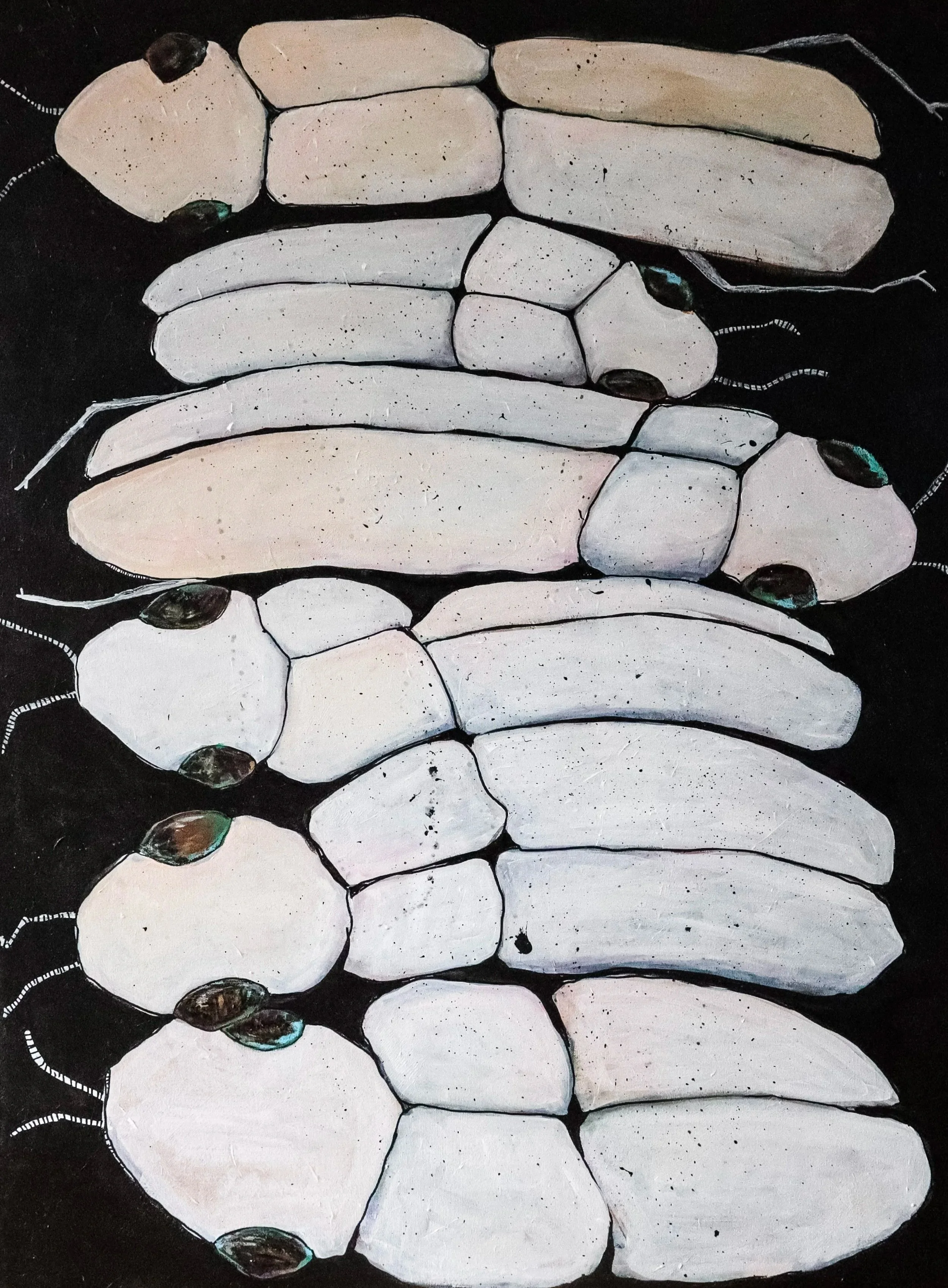 Northeastern Beach Tiger Beetle
Endangered Species Series
36" x 48" 
Acrylic on canvas