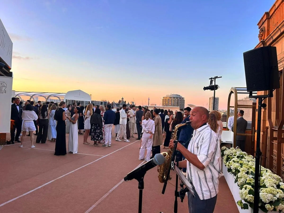 Another first, and a great treat to be performing under the stars, on Harrods Helideck this weekend.