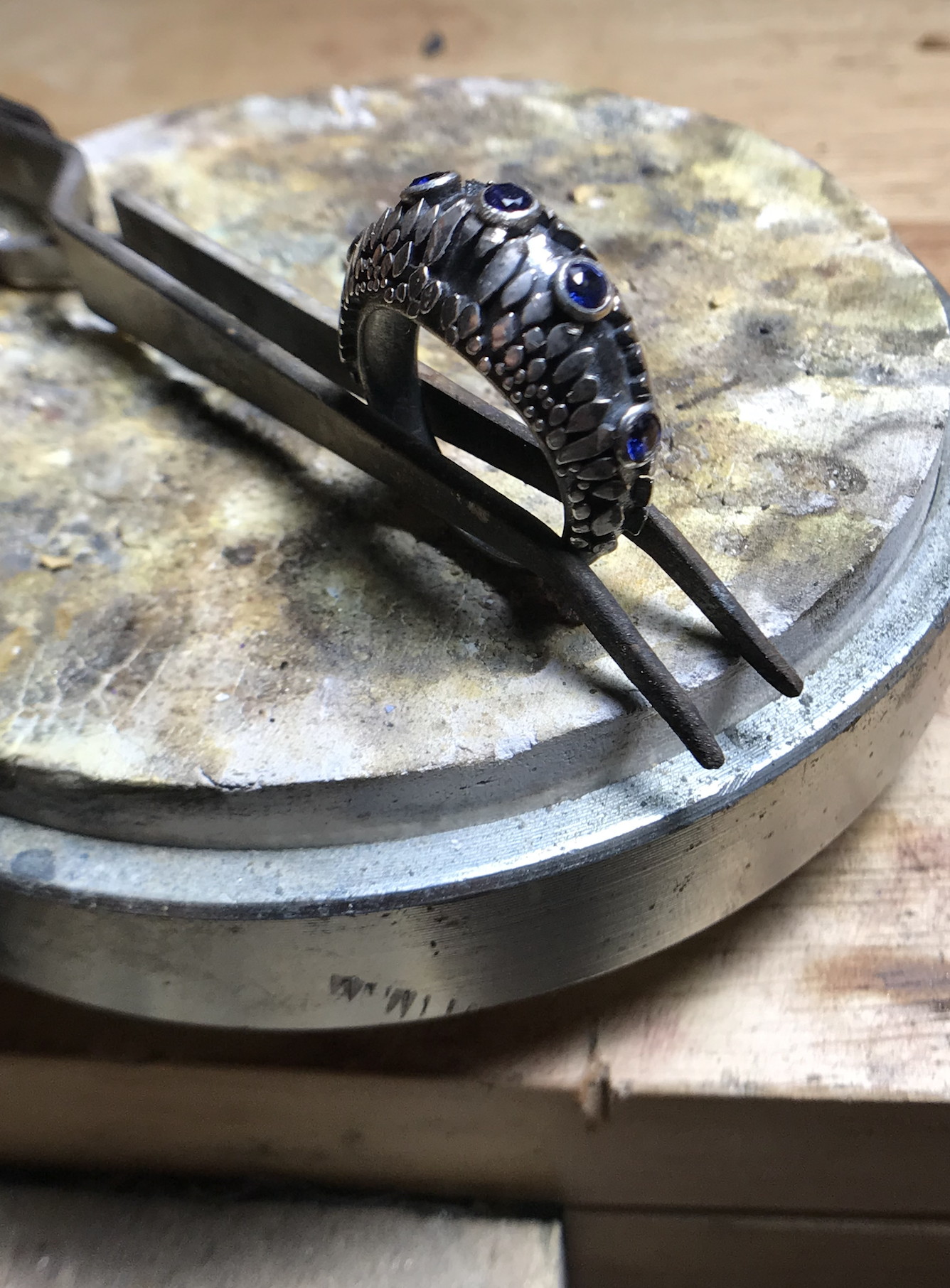 Silver Sapphire Ring