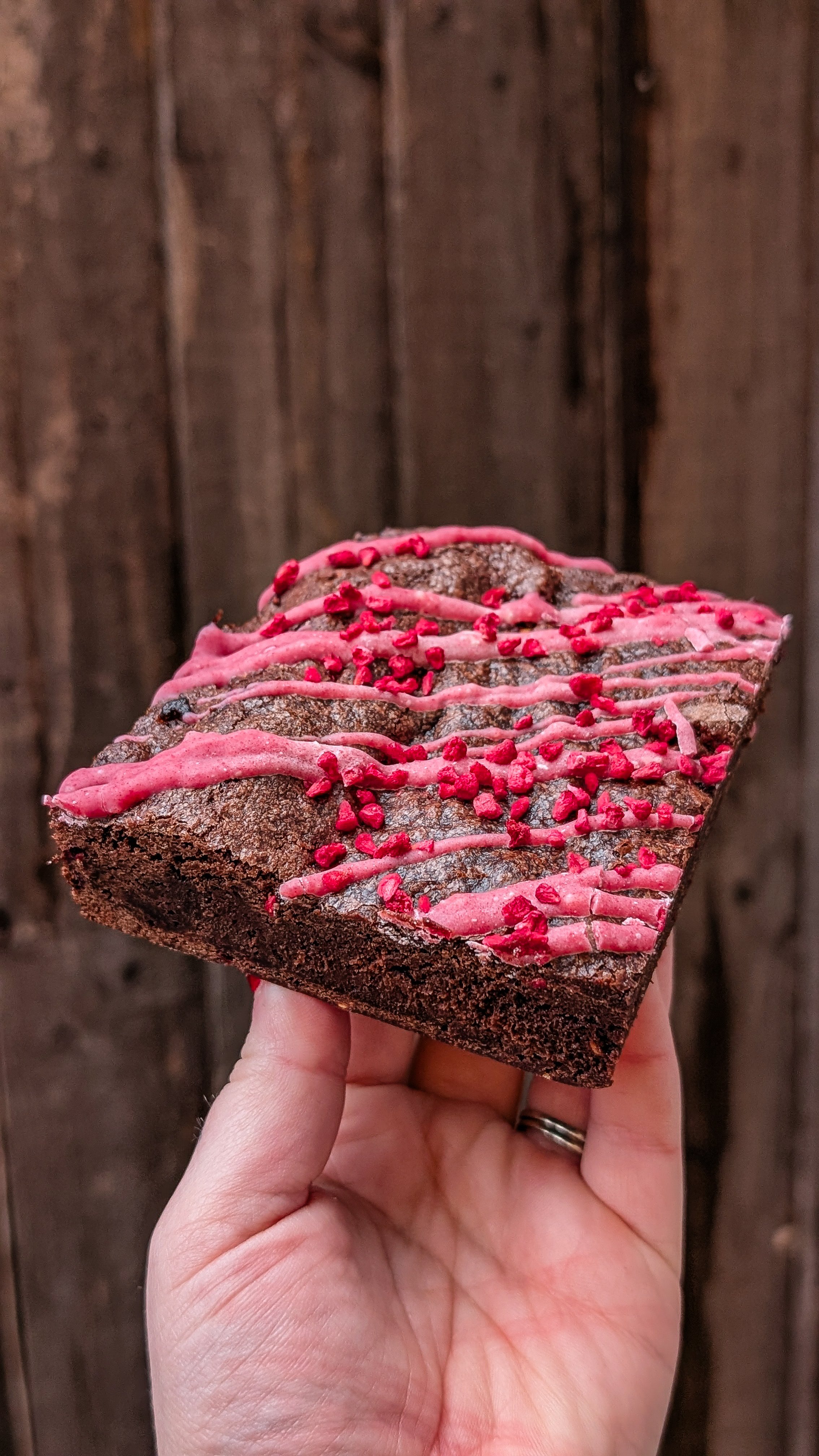 Raspberry Brownie