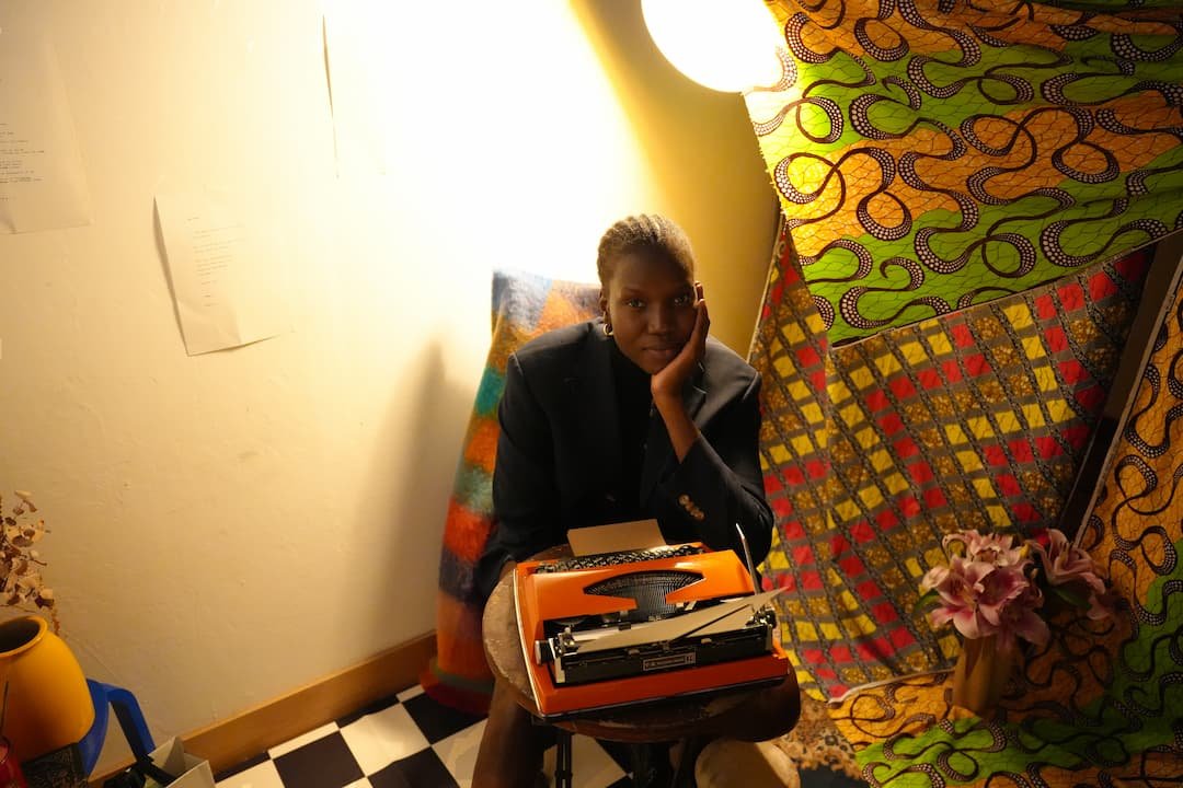 Nyaluak Leth a poet from Sudan at AfrikaLeidoscope Art Exhibition