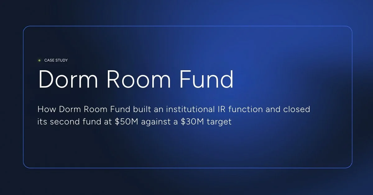 Dorm Room Fund