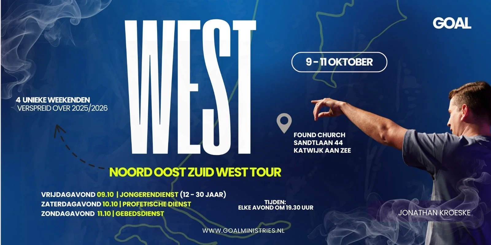 Noord Oost Zuid West tour - Westen