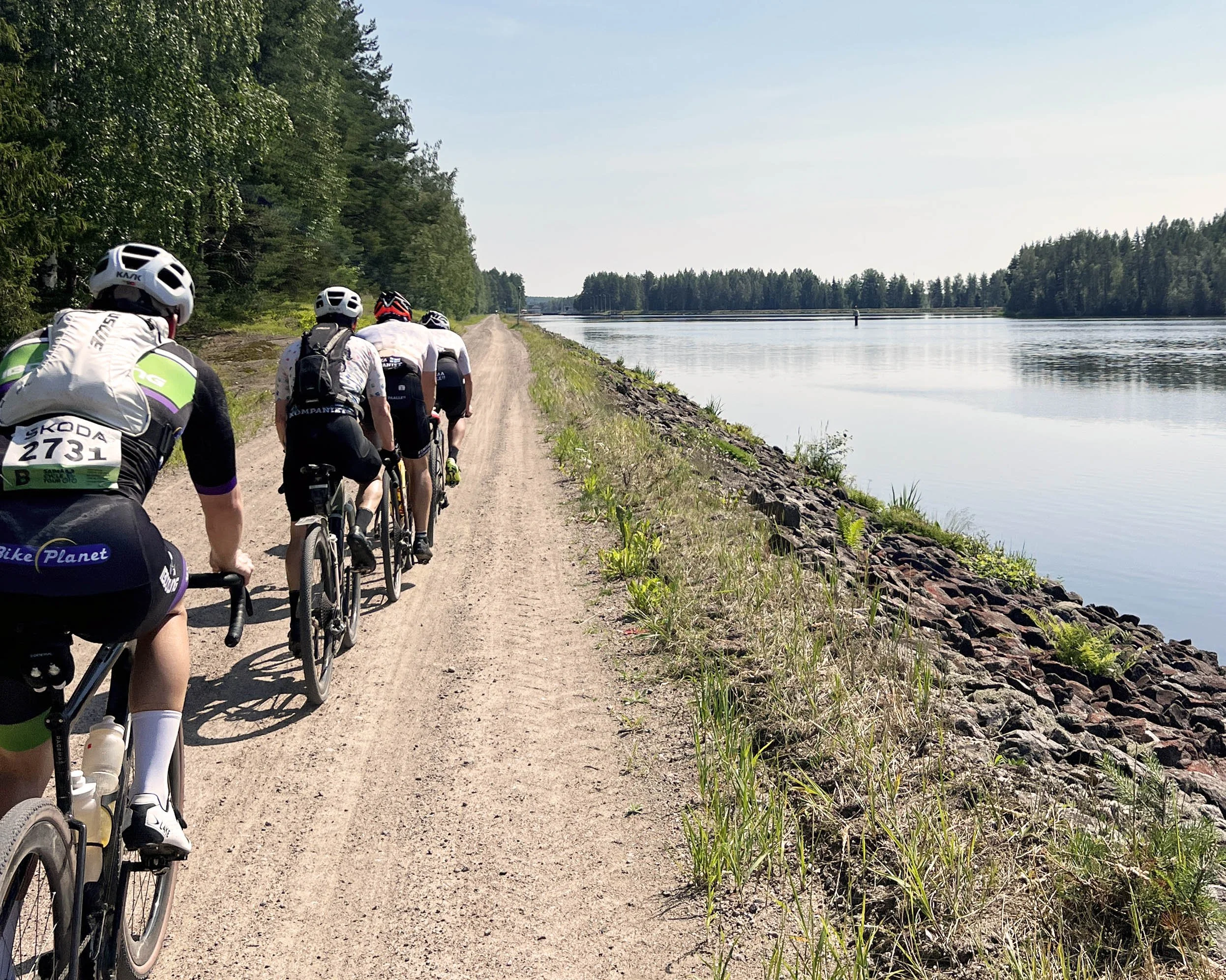 Saimaa Gravel Tour 2025, +30°C and sitting in the back of the peloton
