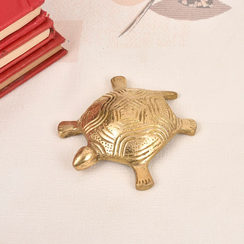 Brass Turtle Yantra – Vintage Spiritual Décor