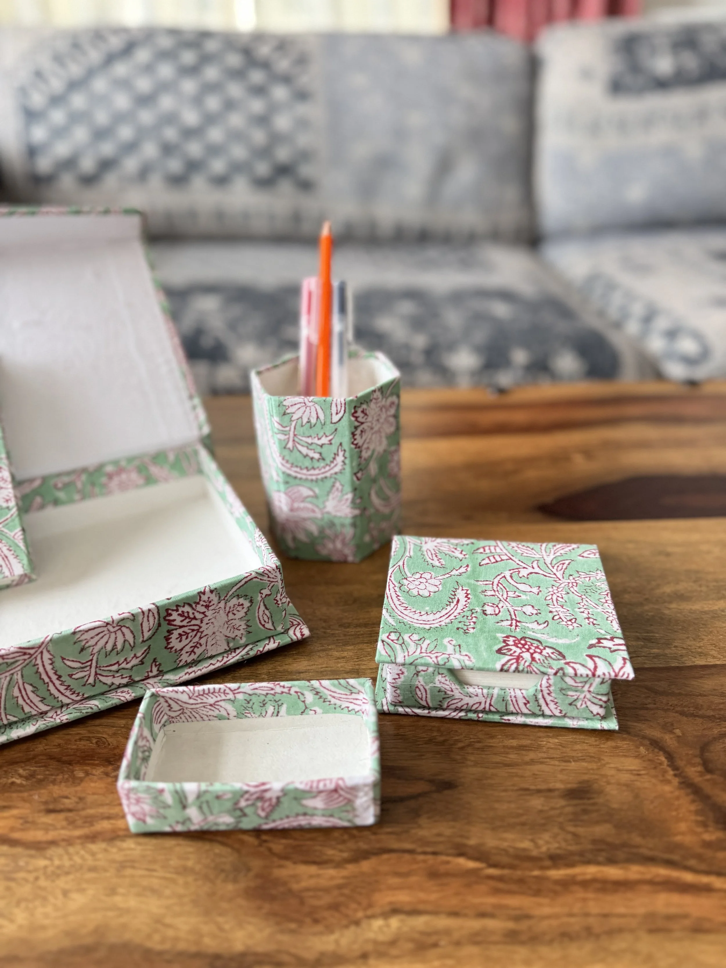 Gift Set with a keepsake Box- Stationery Lover Gift