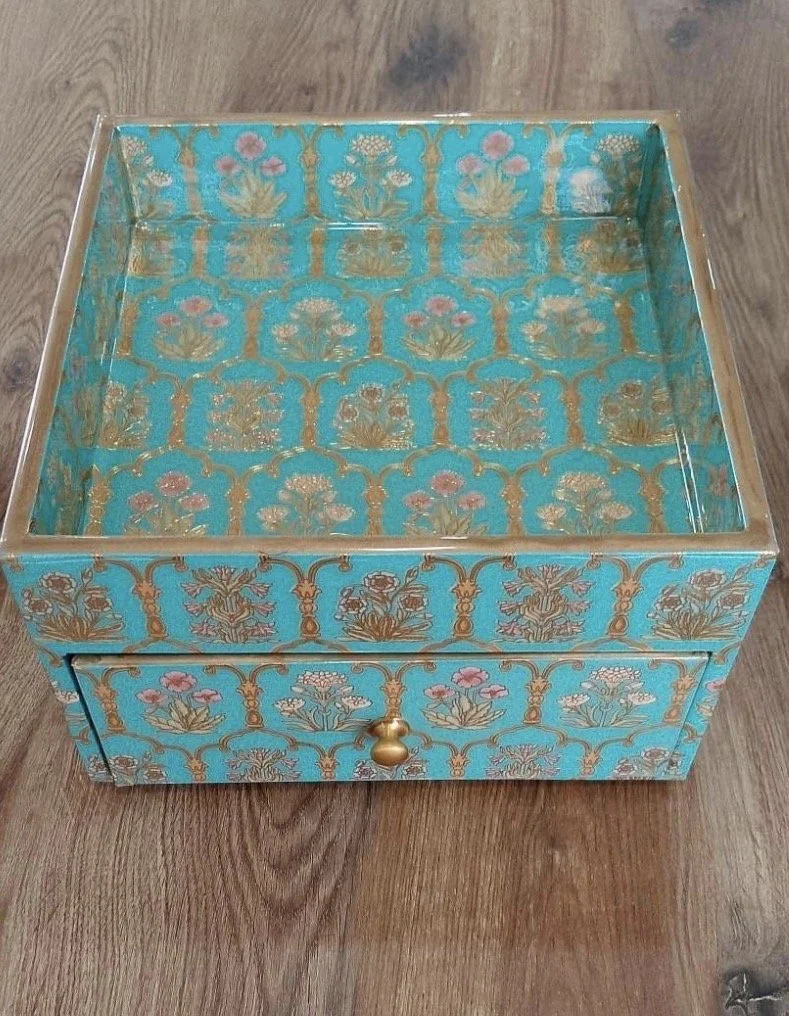 Single Drawer Organiser- Mahraab (Arch) Tiffany