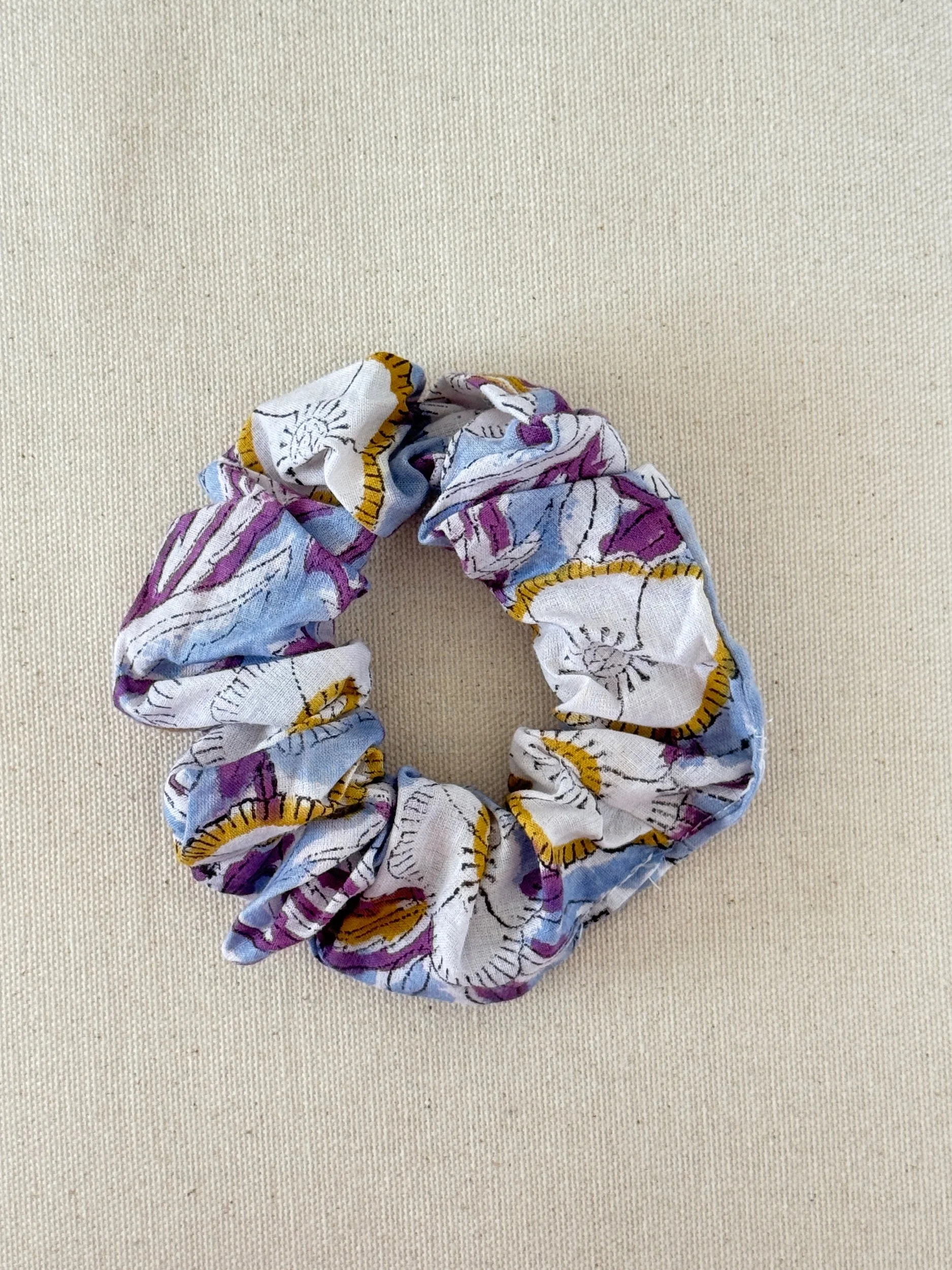 Upcycled Cotton Scrunchies – Lightweight Hair Accessory– Lavender