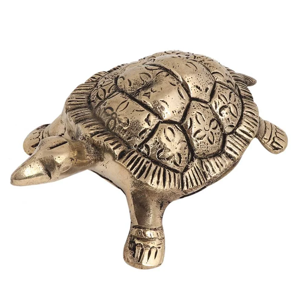 Brass Turtle Yantra – Vintage Spiritual Decor– Feng Shui Design