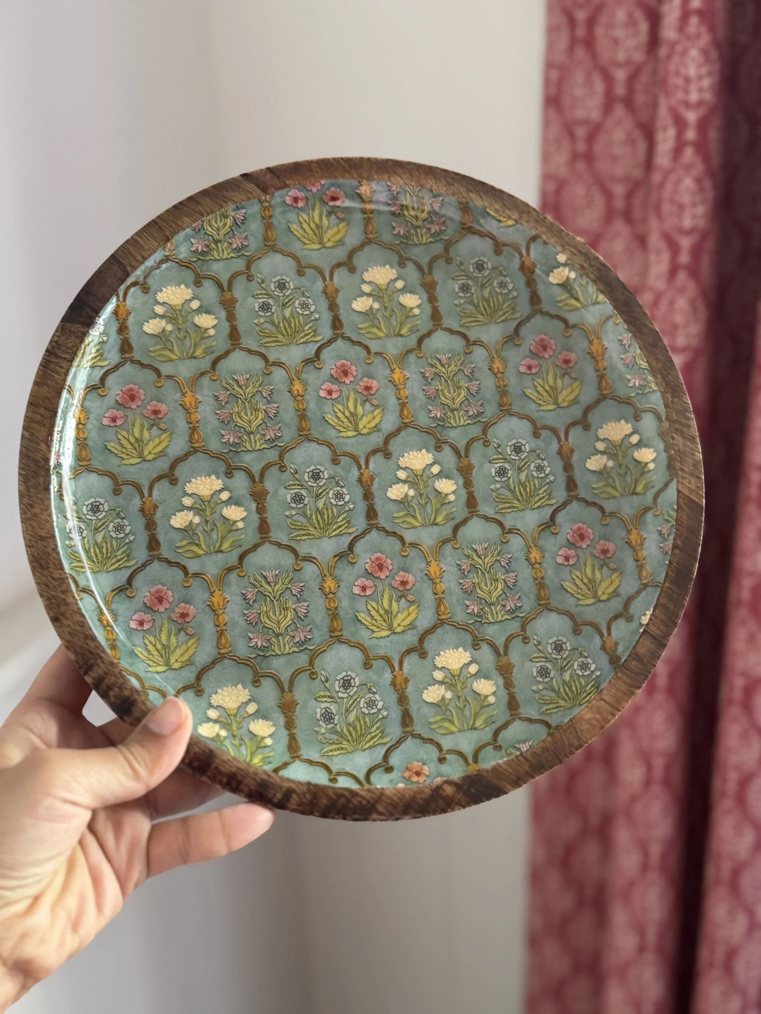 Mangowood- Round Serving Platter- Mahraab