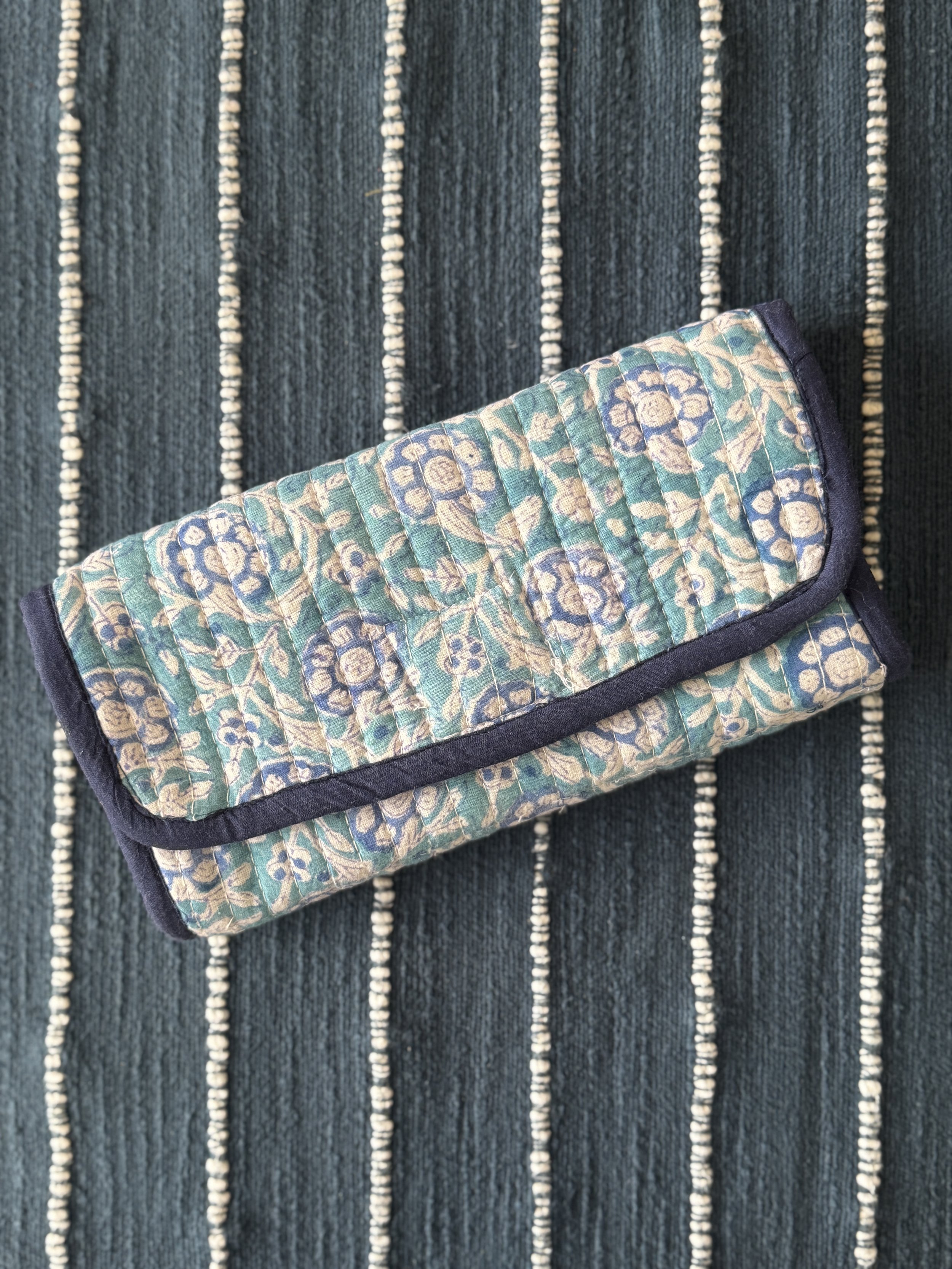 Roll Up Toiletry Organiser Pouch- Toli (Group)- Blue