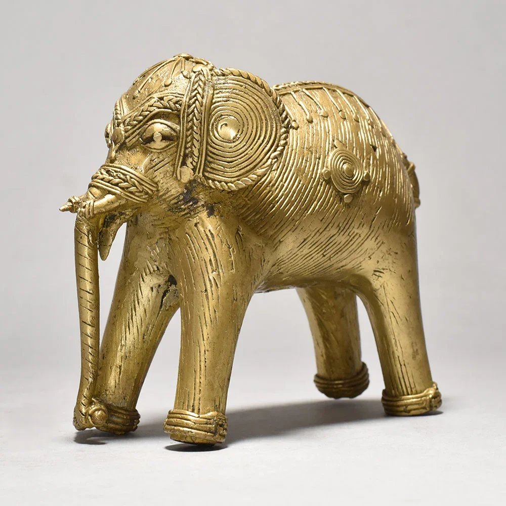 Vintage Tribal Elephant Sculpture - Design 1