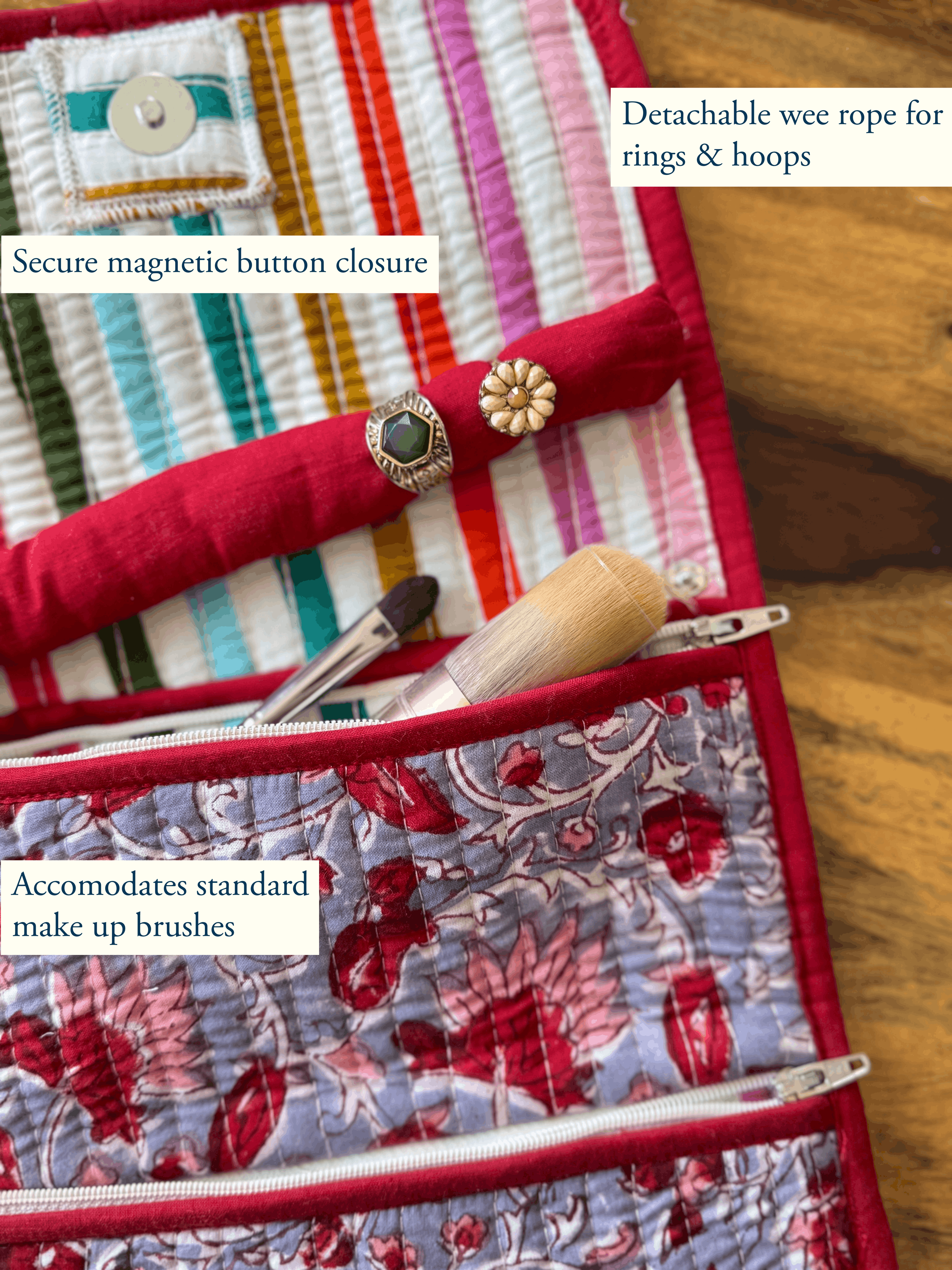 Roll Up Toiletry Organiser Pouch- Toli (Group)- Atmosphere