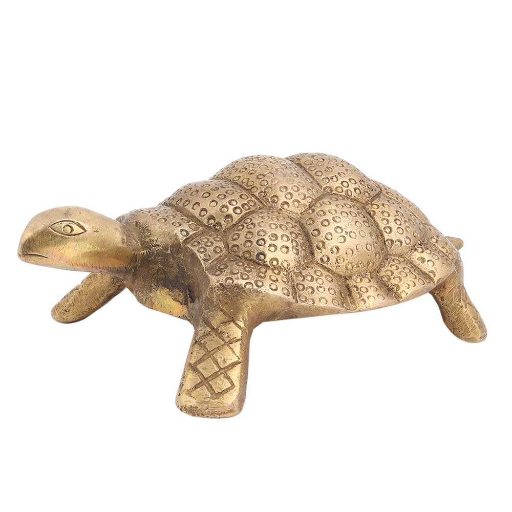 Brass Turtle Yantra – Vintage Spiritual Decor– Feng Shui