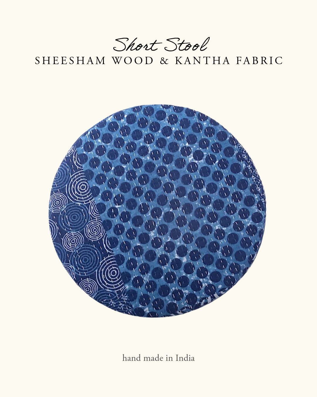 short stool- blue patchwork kantha (4).png