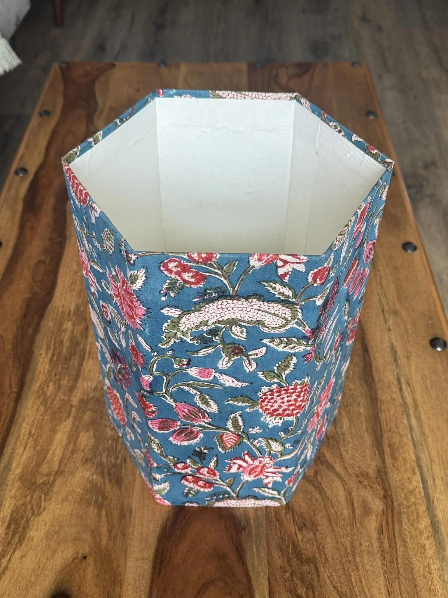 Collapsible Waste paper Bin- Blue & Red