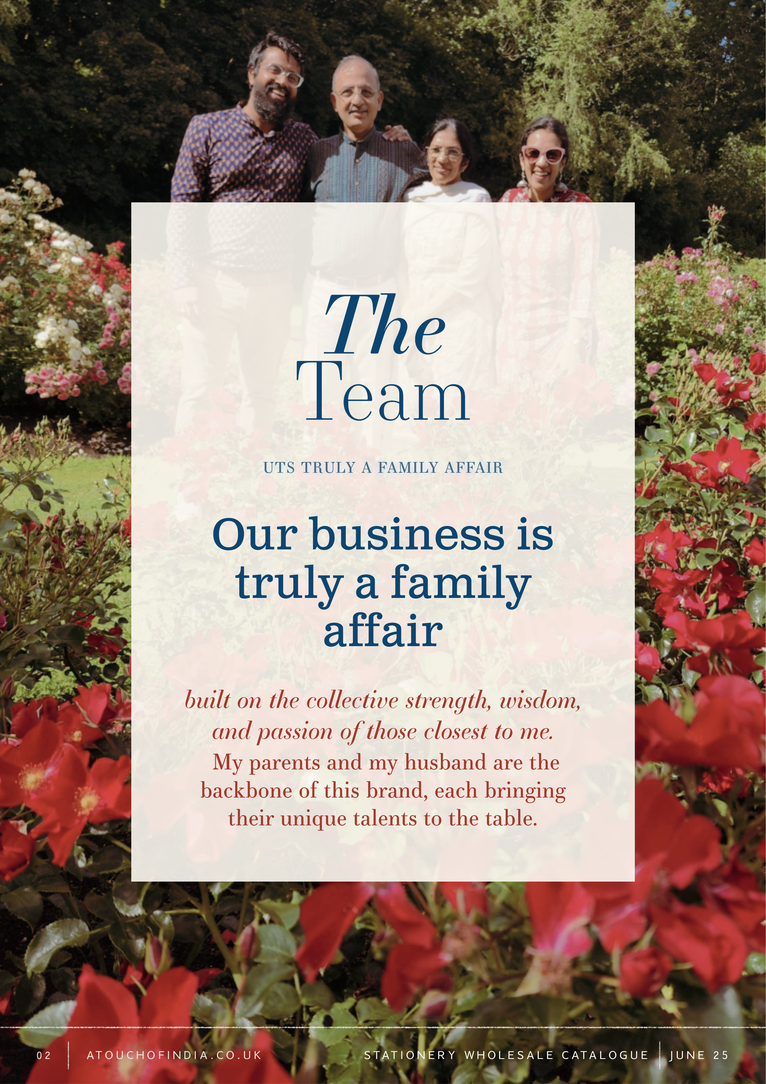 The team's page in the wholesale catalogue
