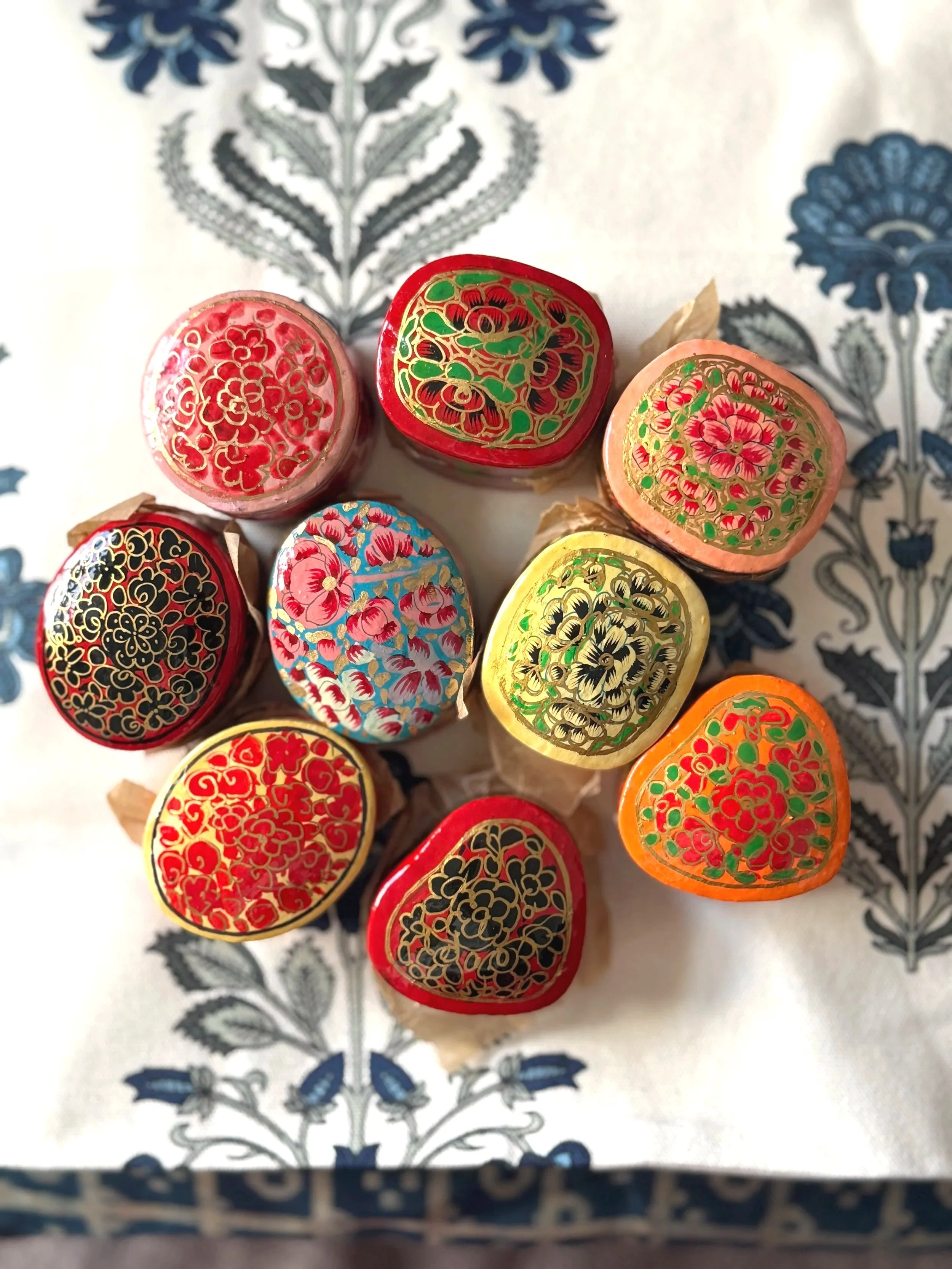 Kashmiri Handpainted Paper Mache Box