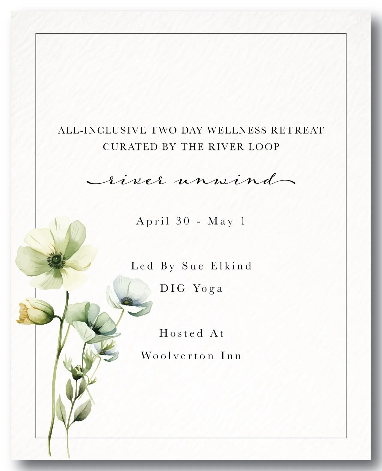 We are so excited to finally share what we&rsquo;ve been working on behind the scenes! This spring, we invite you to step into a slower rhythm with River Unwind, an all-inclusive overnight wellness retreat curated by us and hosted at the breathtaking