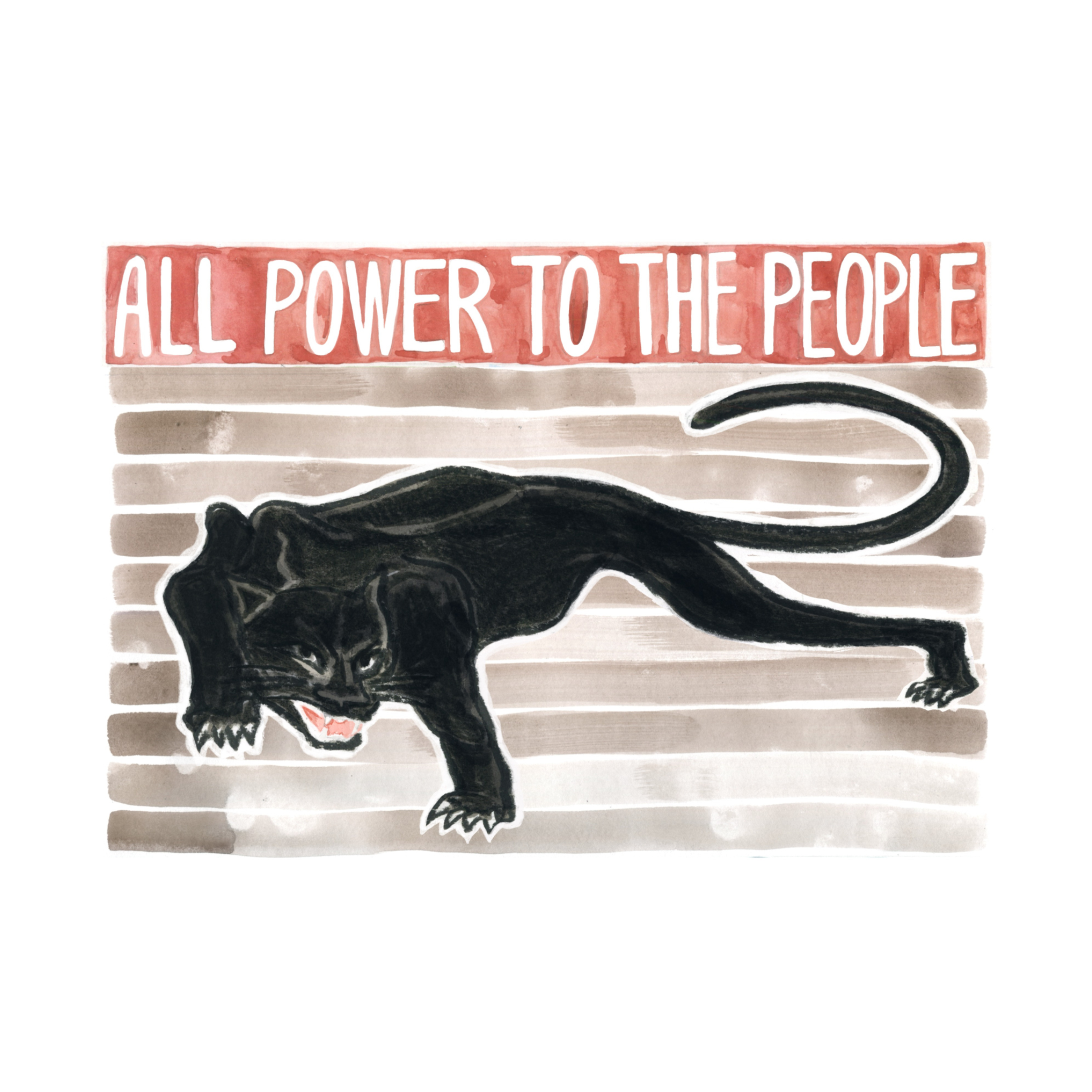 BLACK PANTHER Art Print