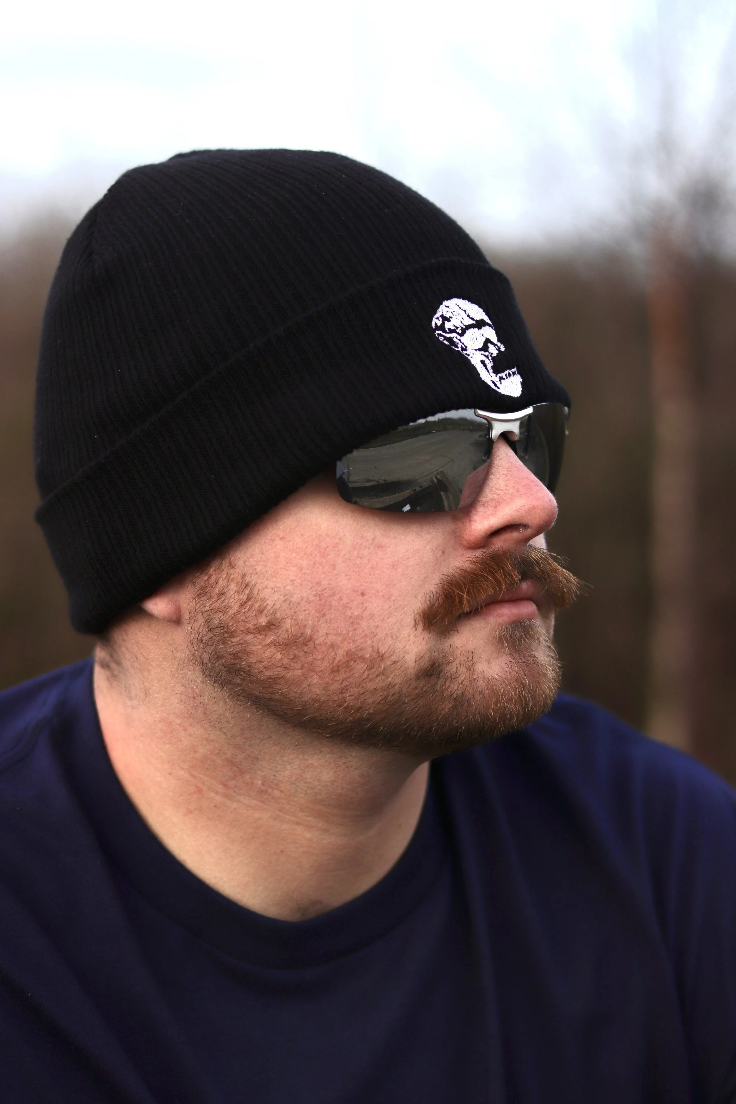 'Chimp Brain' ribbed beanie