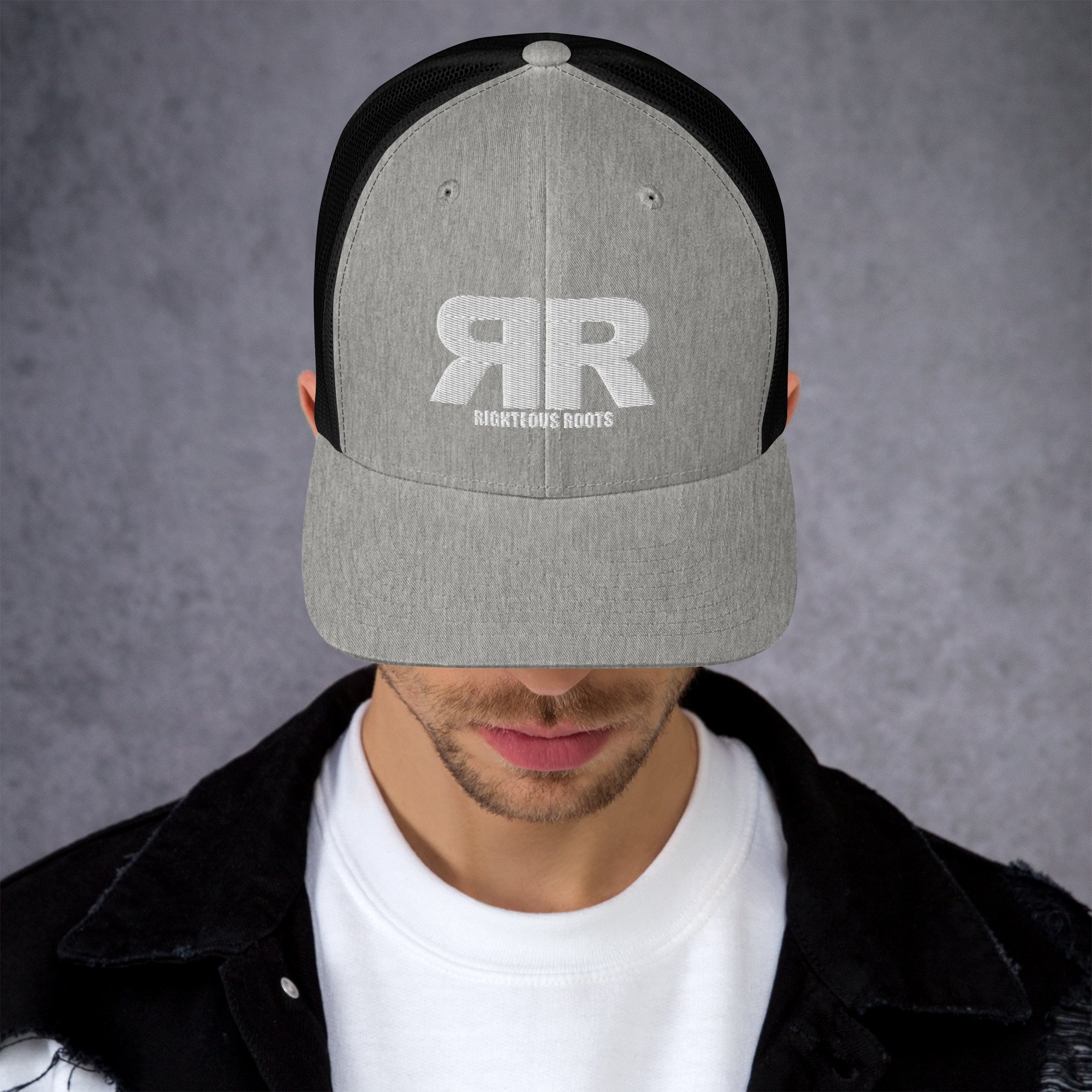 retro-trucker-hat-heather-black-front-681f665d14bd7.jpg