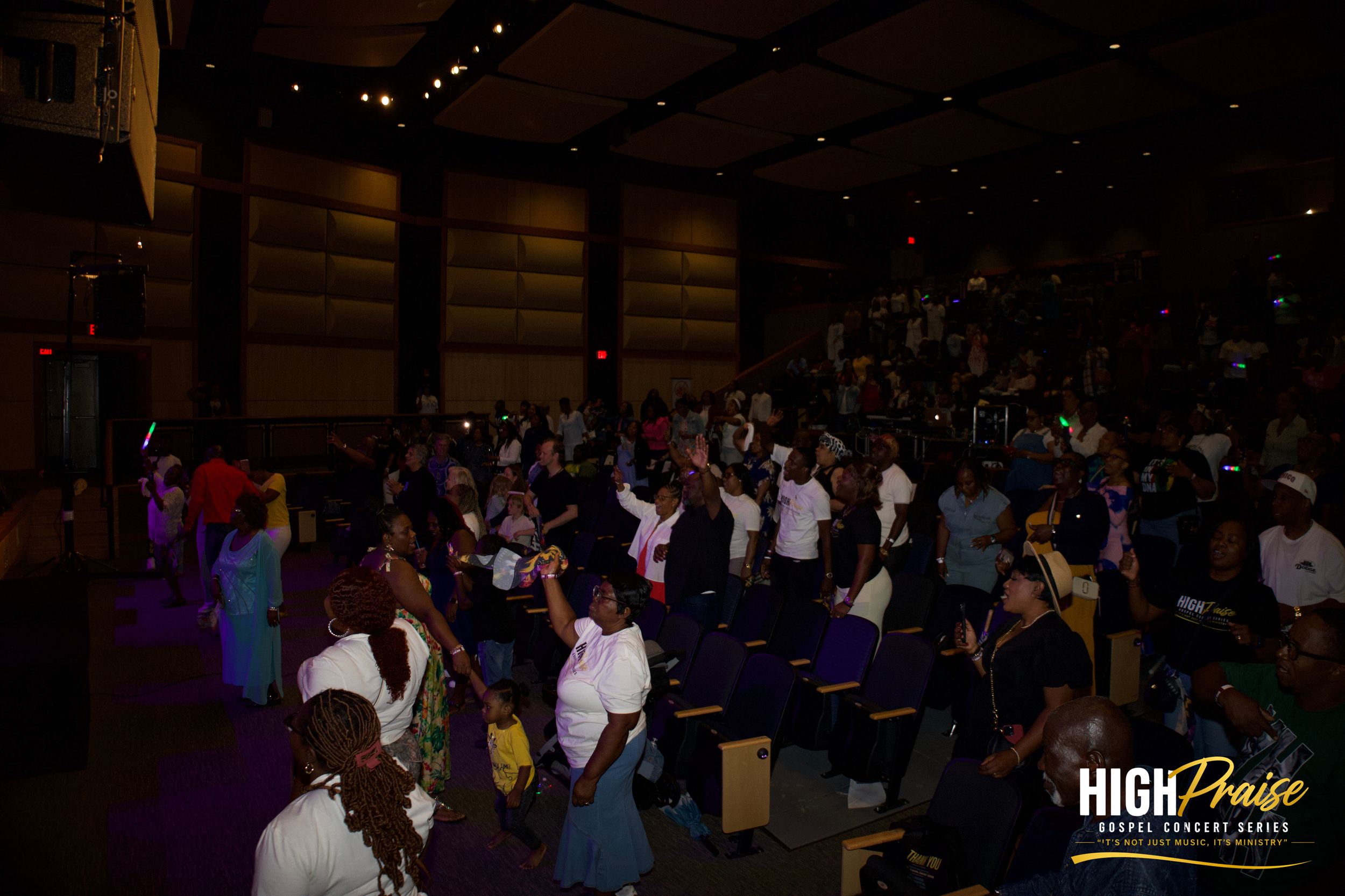 High Praise Gospel Concert Series 2026 live worship concert with audience, singers and musicians