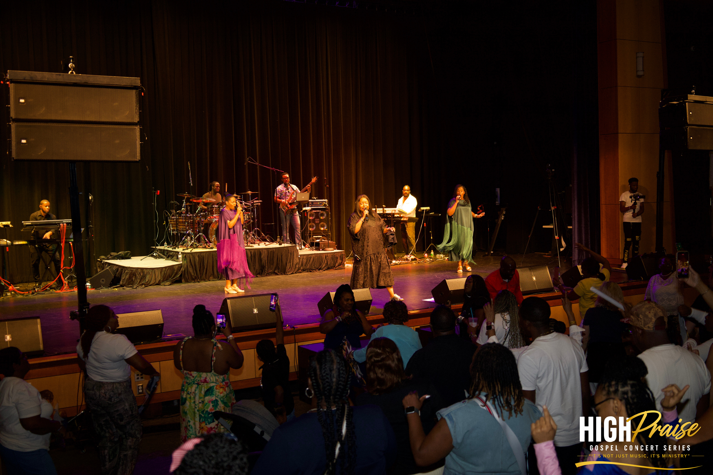 Audience worshipping during High Praise Gospel Concert Series 2026