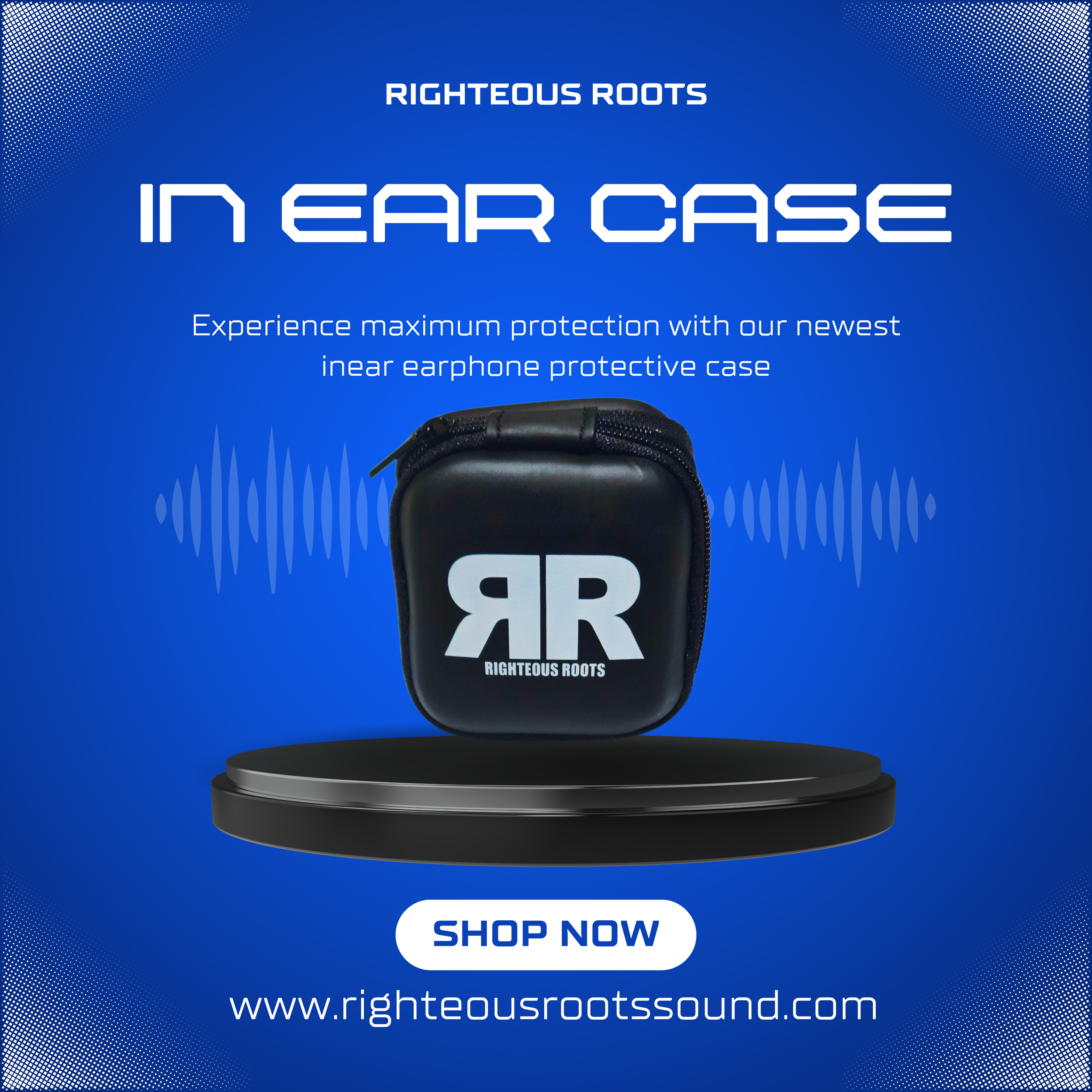 RR-IE1 Wireless In Ear Monitor+earphone case+travel case+RR-EV1+Inear Monitor+Inear Earphone+Righteous Roots Sound+Righteous Roots