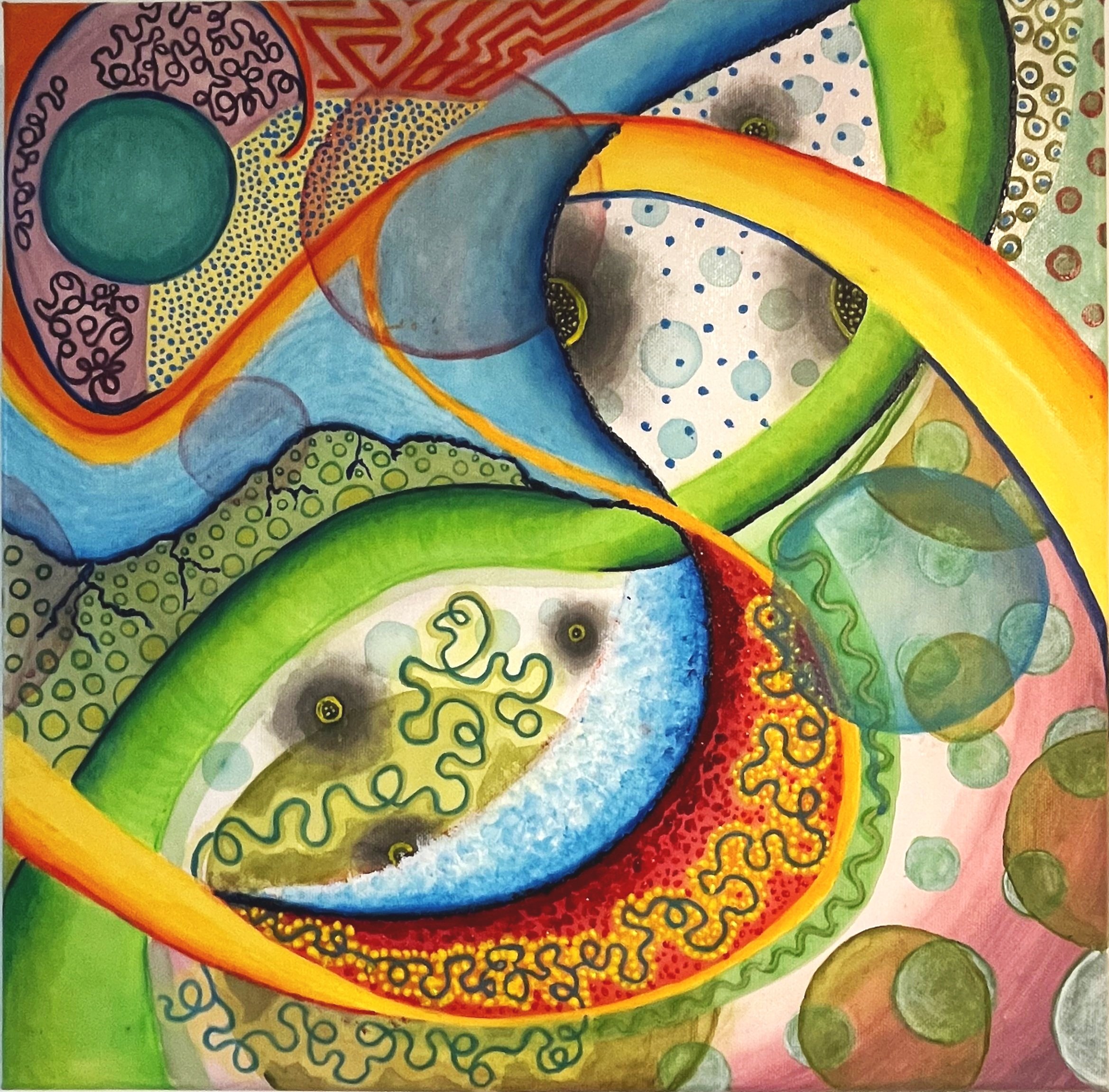 Ríos de Luz y Memoria (50 x 50 cm)