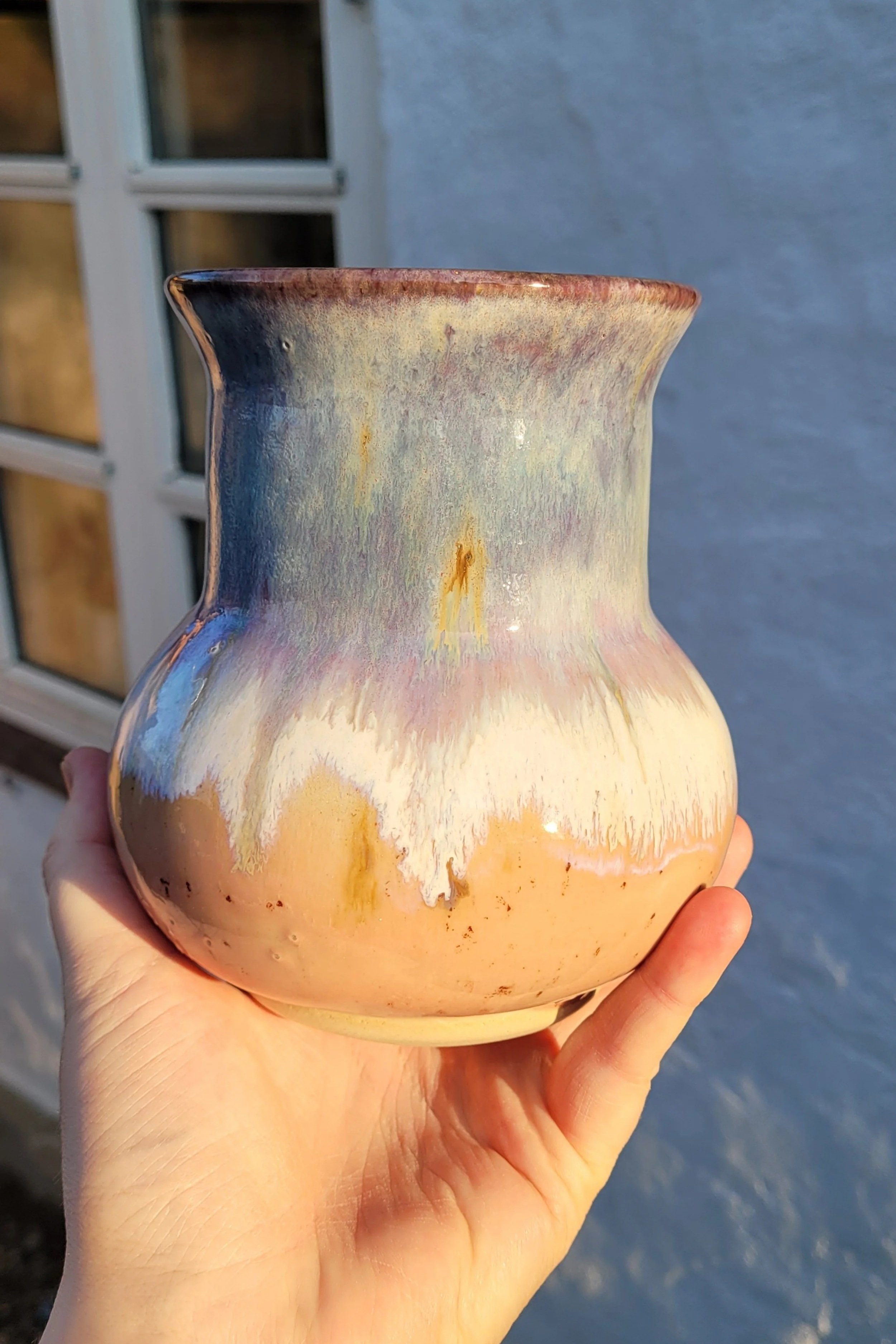 Lavendel og Pink Ombré Vase