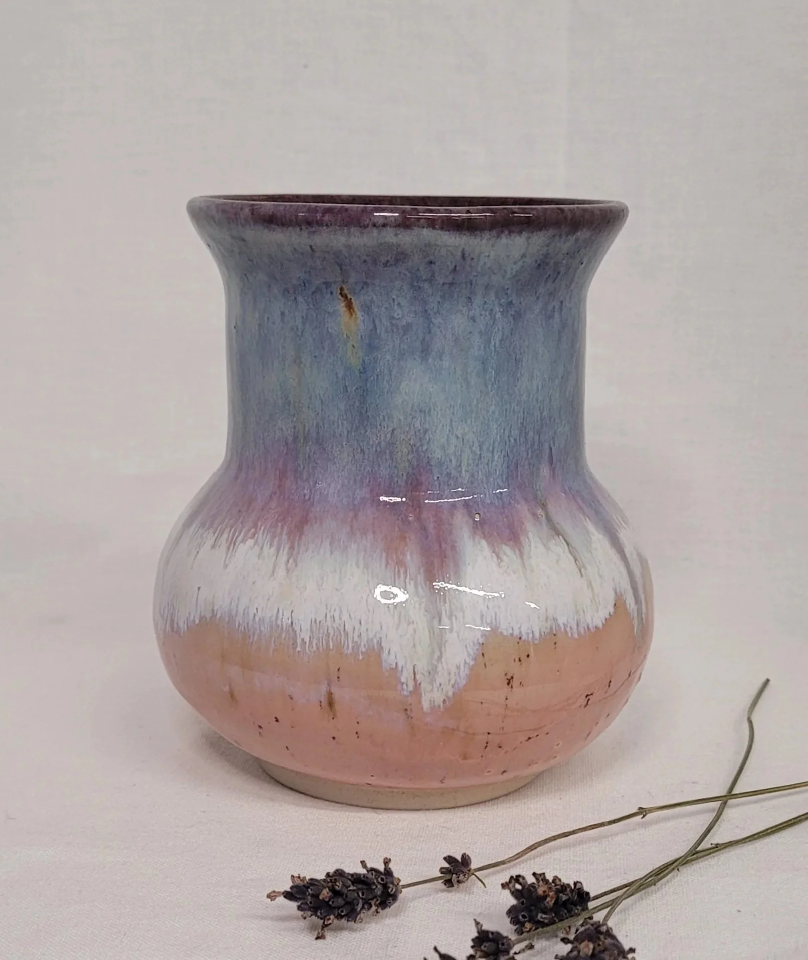 Lavendel og Pink Ombré Vase
