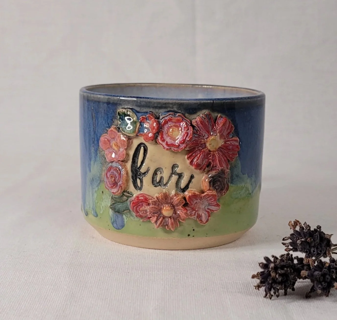 Kaffekrus til Far med Blomsterdetaljer