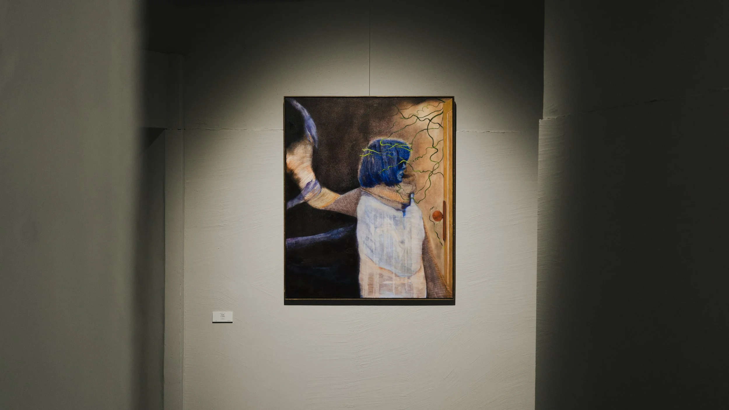 To choose, 2023  oil on canvas  120 × 100 cm by Andrada Lolu. Photo by Daniel Truța.