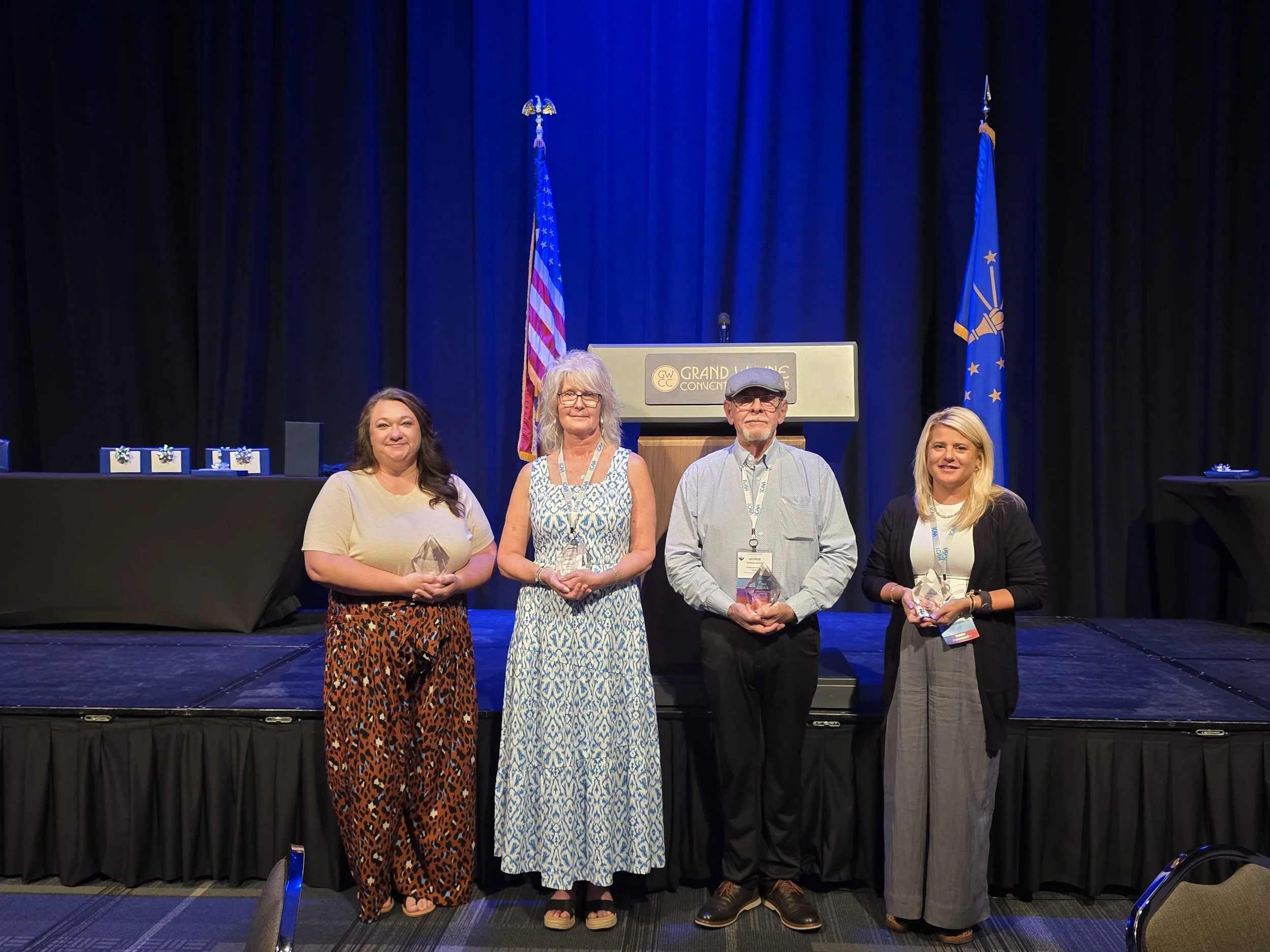 Jada Ray – West Central District

Kim Erdly – Northeast District

George Caster – East Central District

Katie Kaufman – Southeast District

(not pictured Mendy Lasaline, Southwest District & Kasey Hensley, Northwest District)