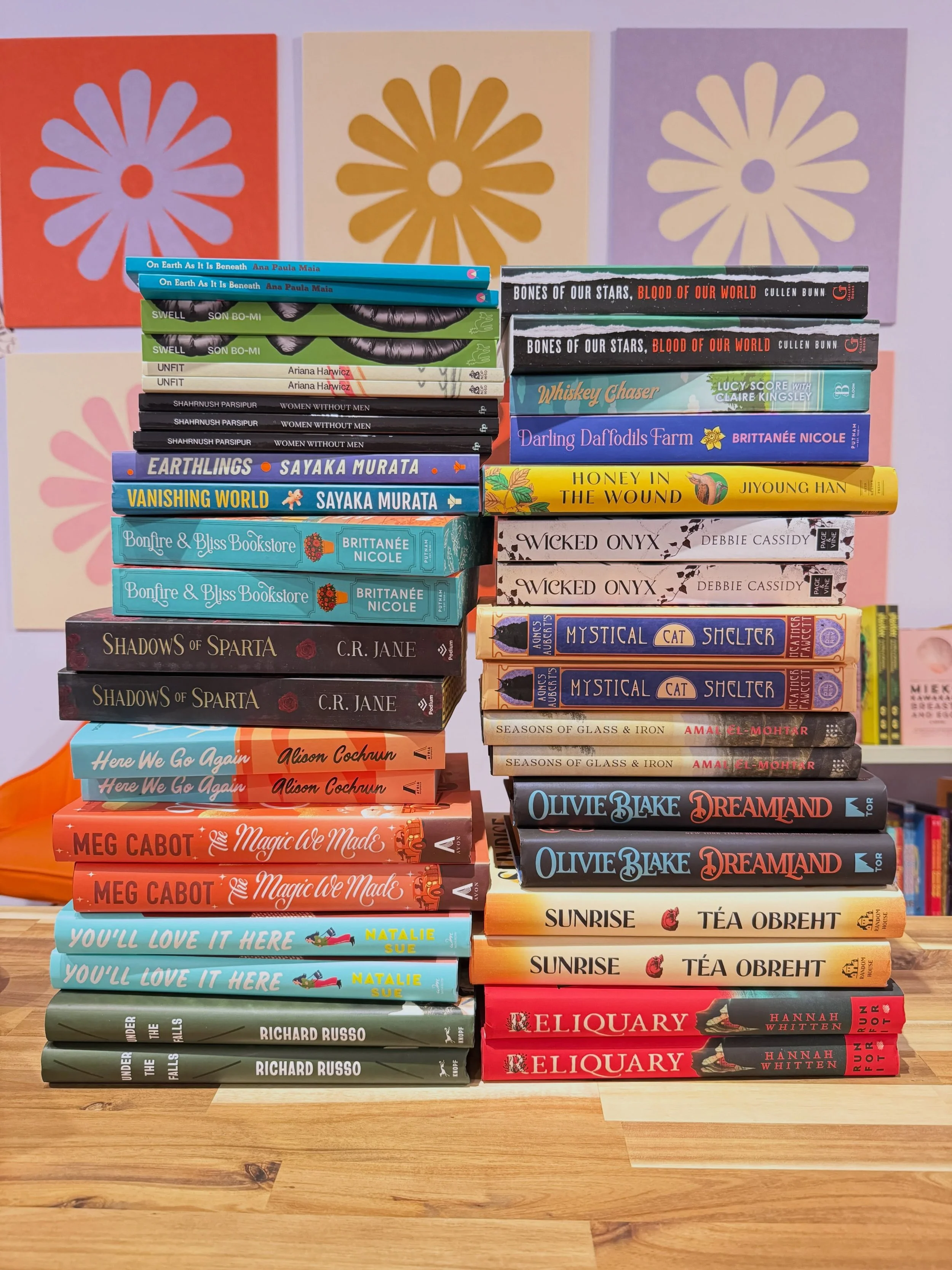 There are soooooo many new books at the shop y&rsquo;all; this is just a smattering of them. Come by and see for yourself the all new releases and backlist titles we have in stock 📚
