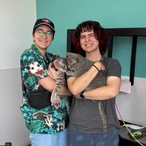 Aug. 2025:  Tweedle Dee & Tweedle Dum (now Ravioli and Rigatoni)