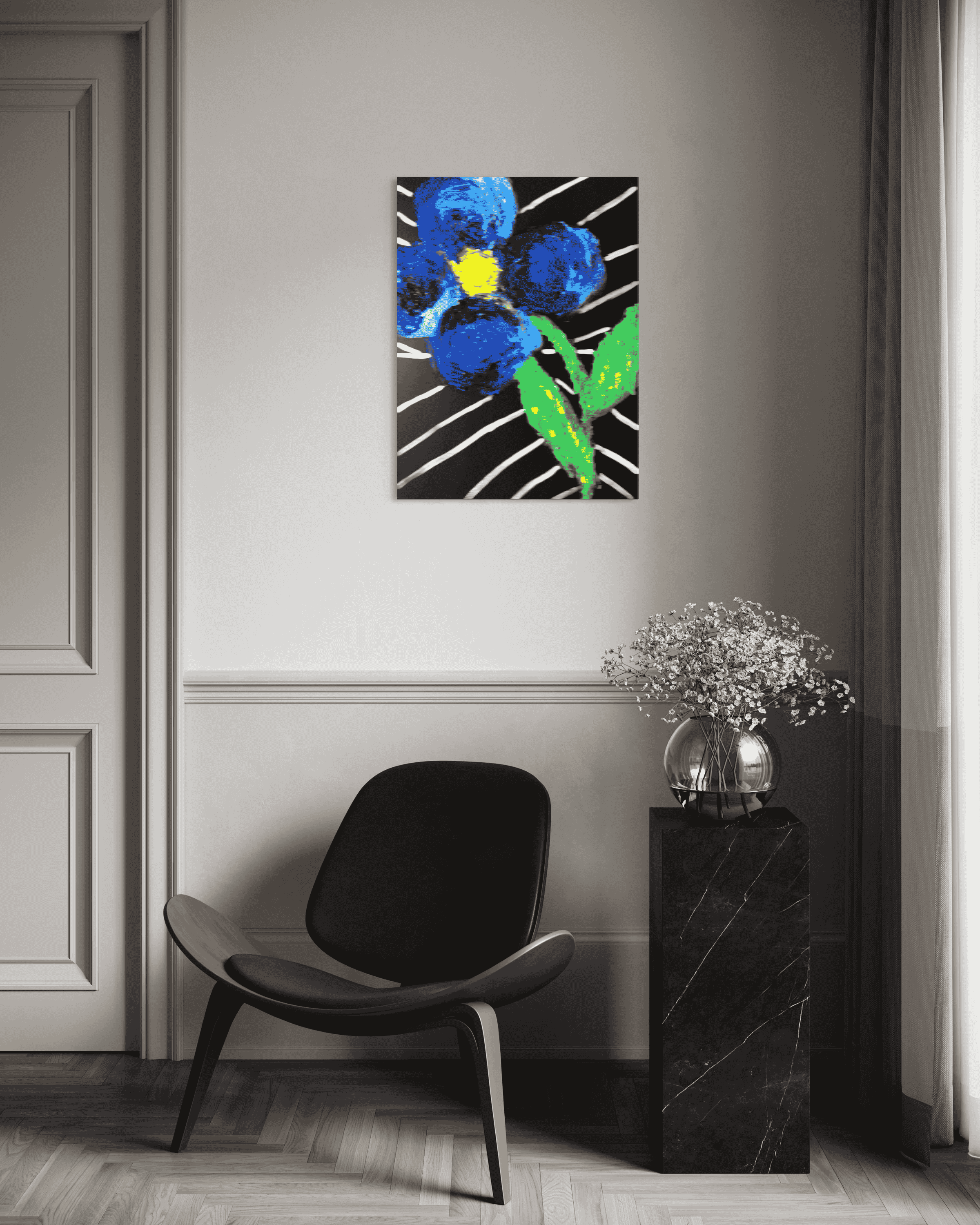 Barbara-Waldkirch-die-blaue-Blume-60x80cm-Acryl-Interieur-1.png
