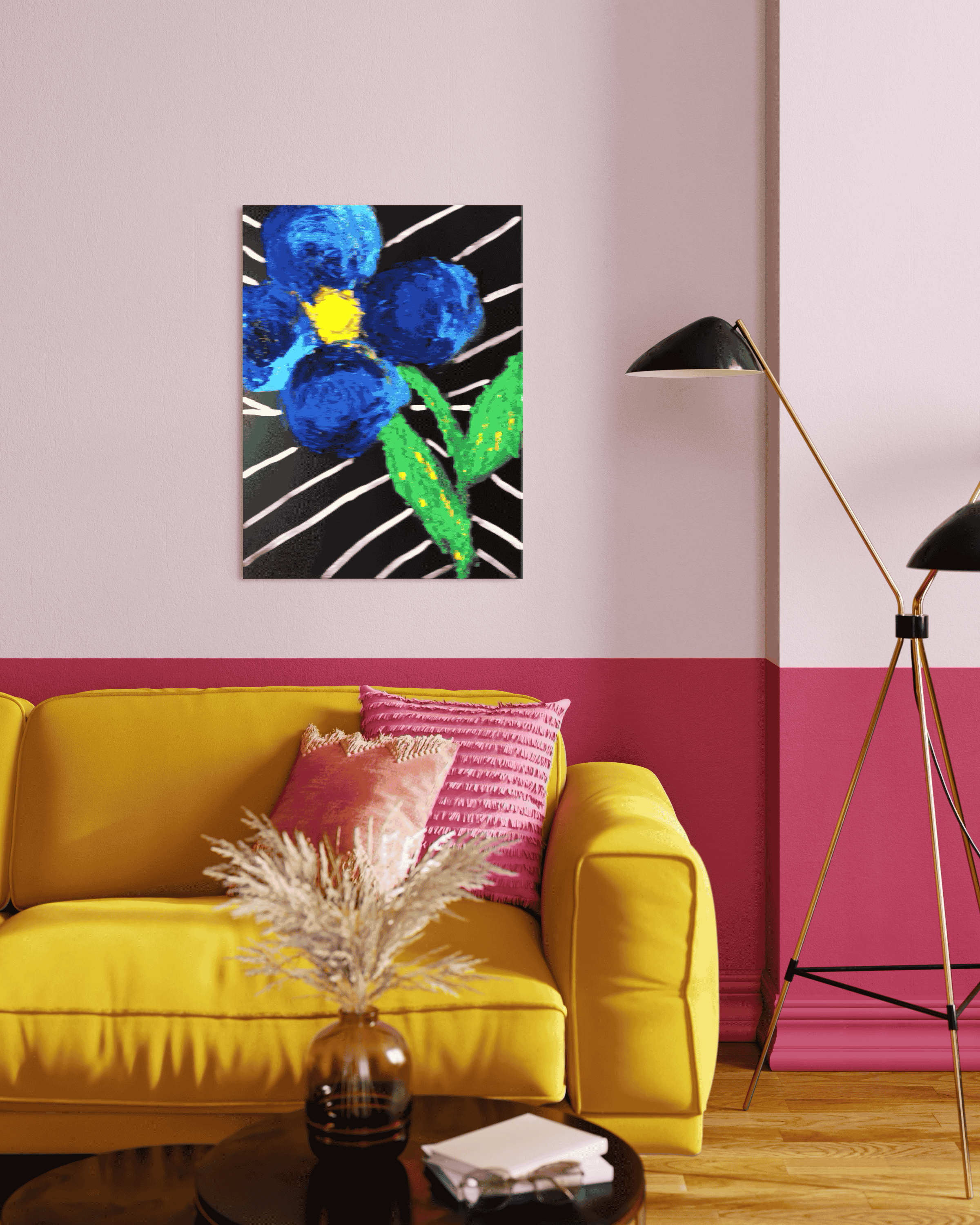 Barbara-Waldkirch-die-blaue-Blume-60x80cm-Acryl-Interieur-2.png