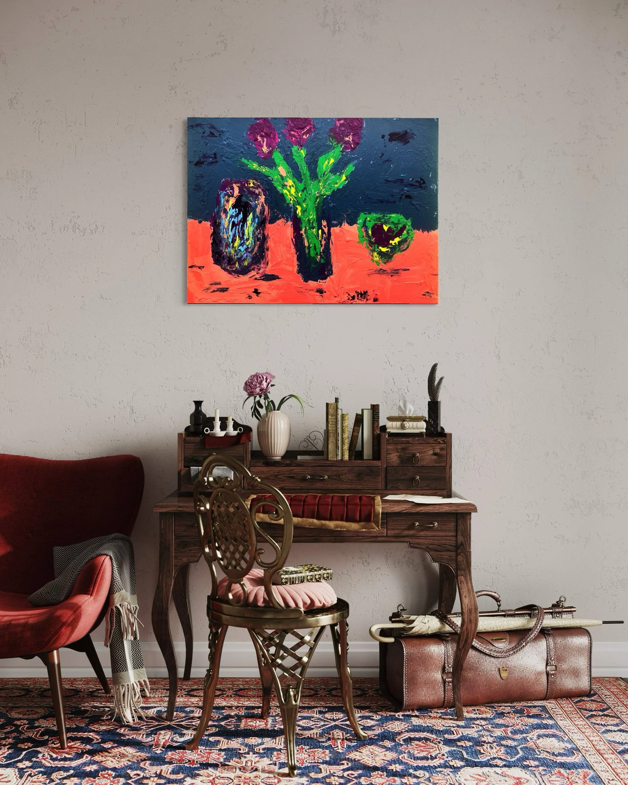Barbara-Waldkirch-Stillleben-mit-Tulpen-dunkel-60x80cm-Acryl-Interieur-1.jpg