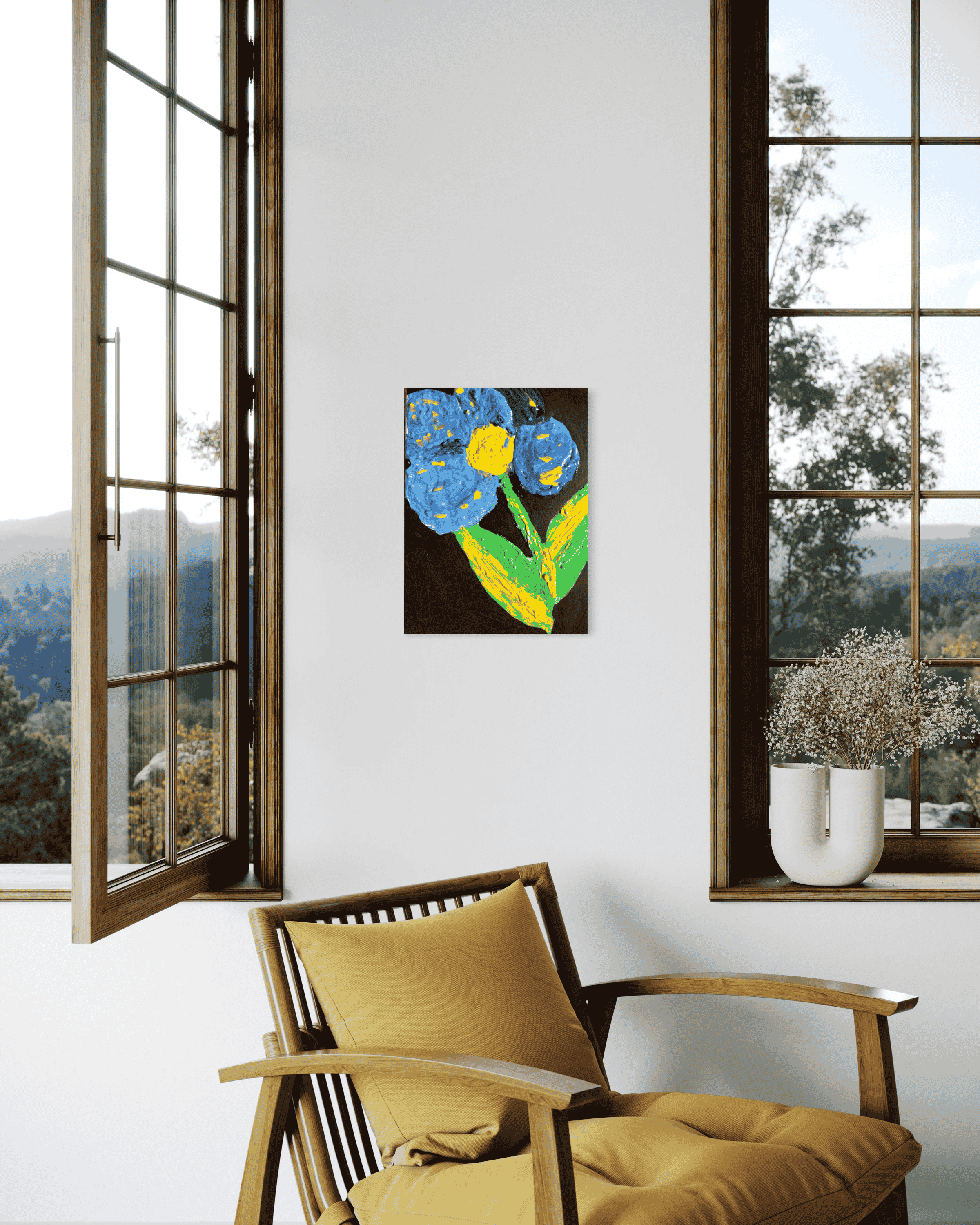 Barbara-Waldkirch-die-blaue-Blume-klein-30x40cm-Acryl-Interieur-2.png
