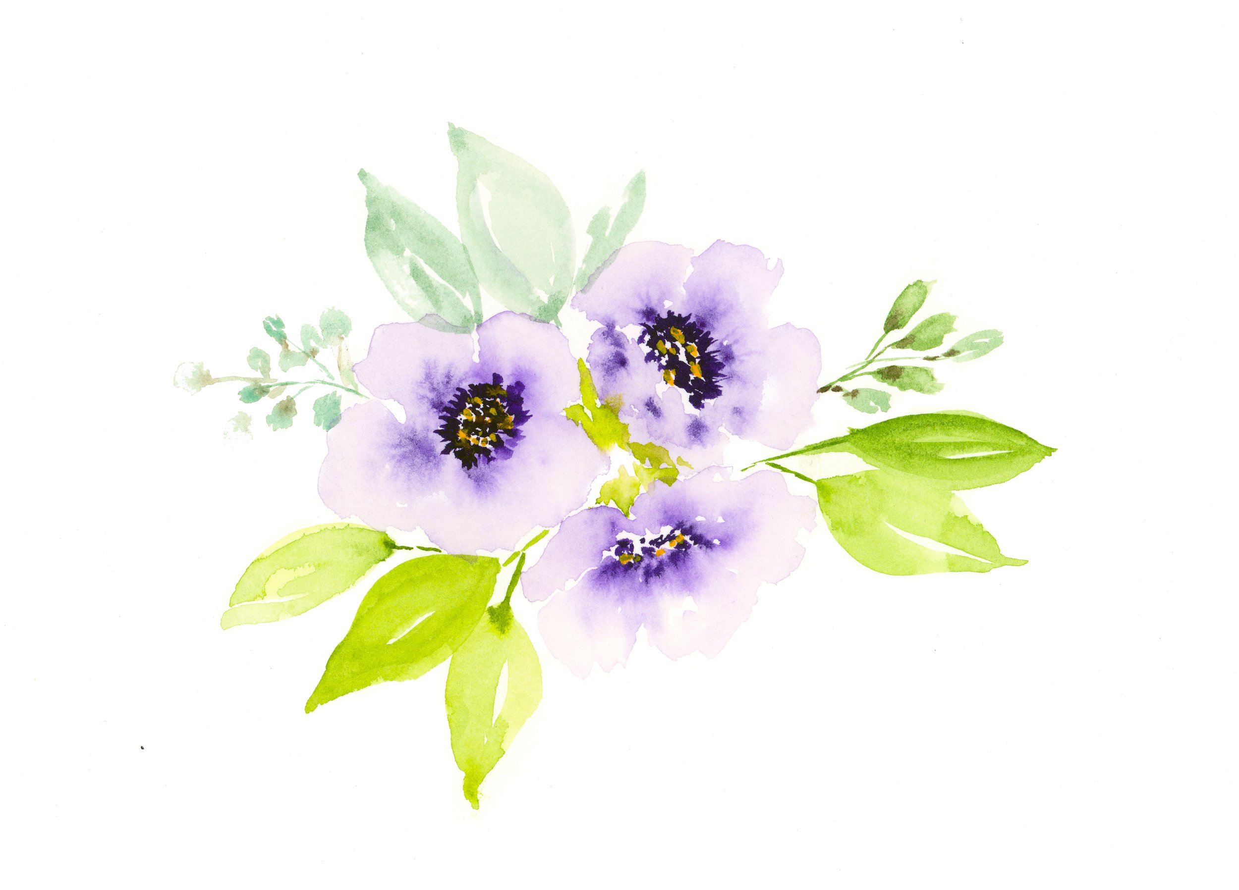 Purple Anemone Bouquet