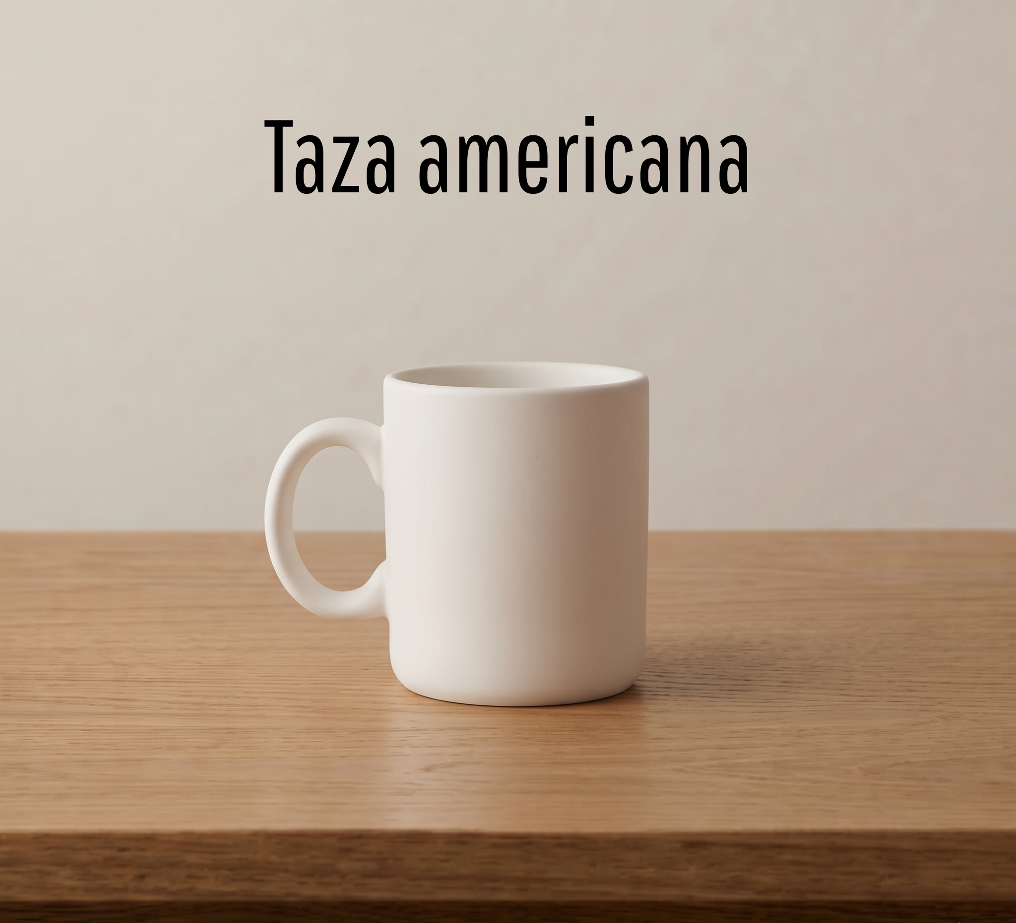 Taza americana de cerámica para pintar