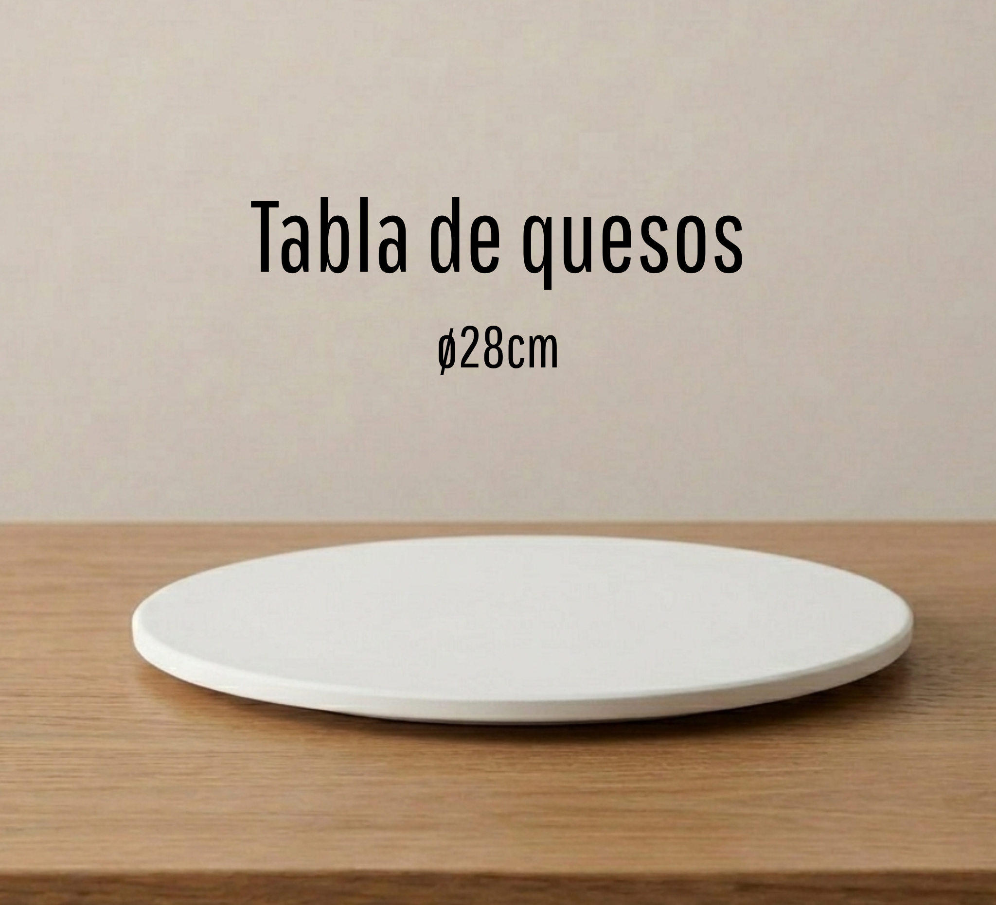 Tabla de quesos de cerámica para pintar