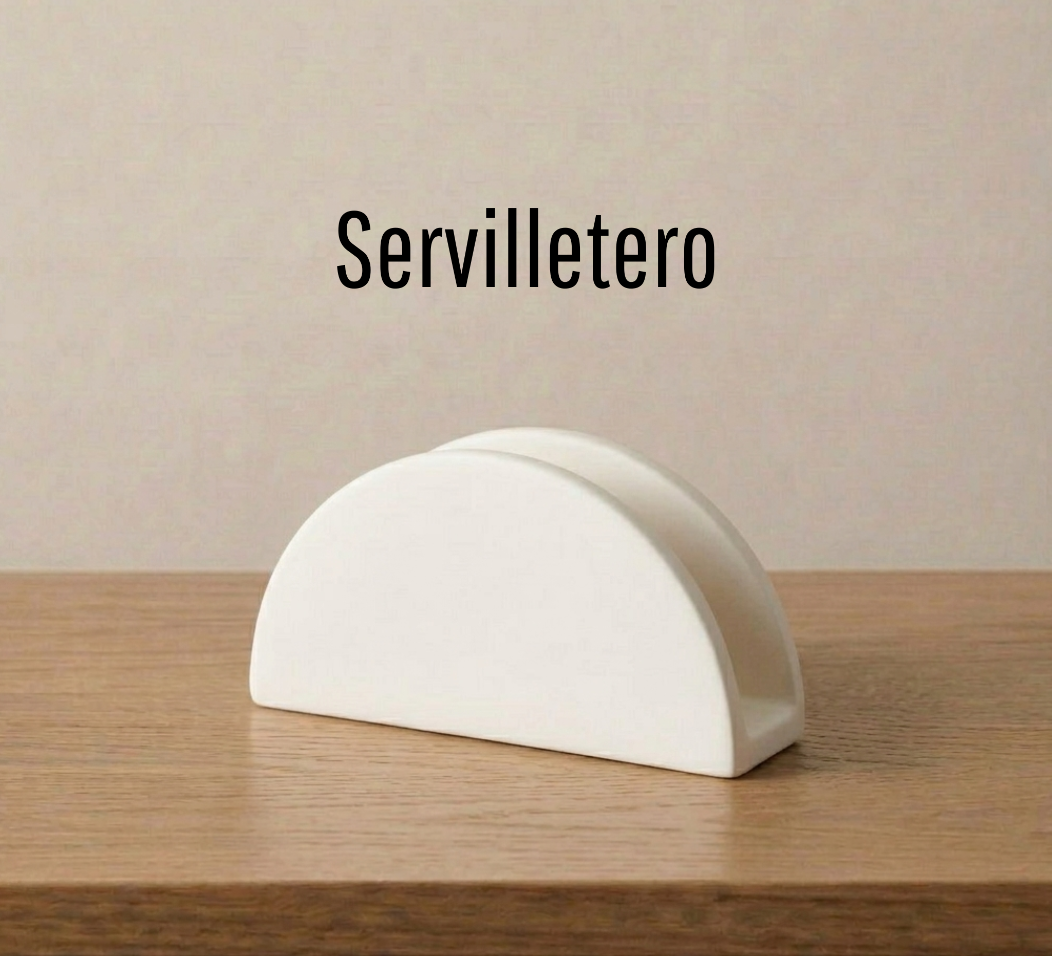 Servilletero de cerámica para pintar