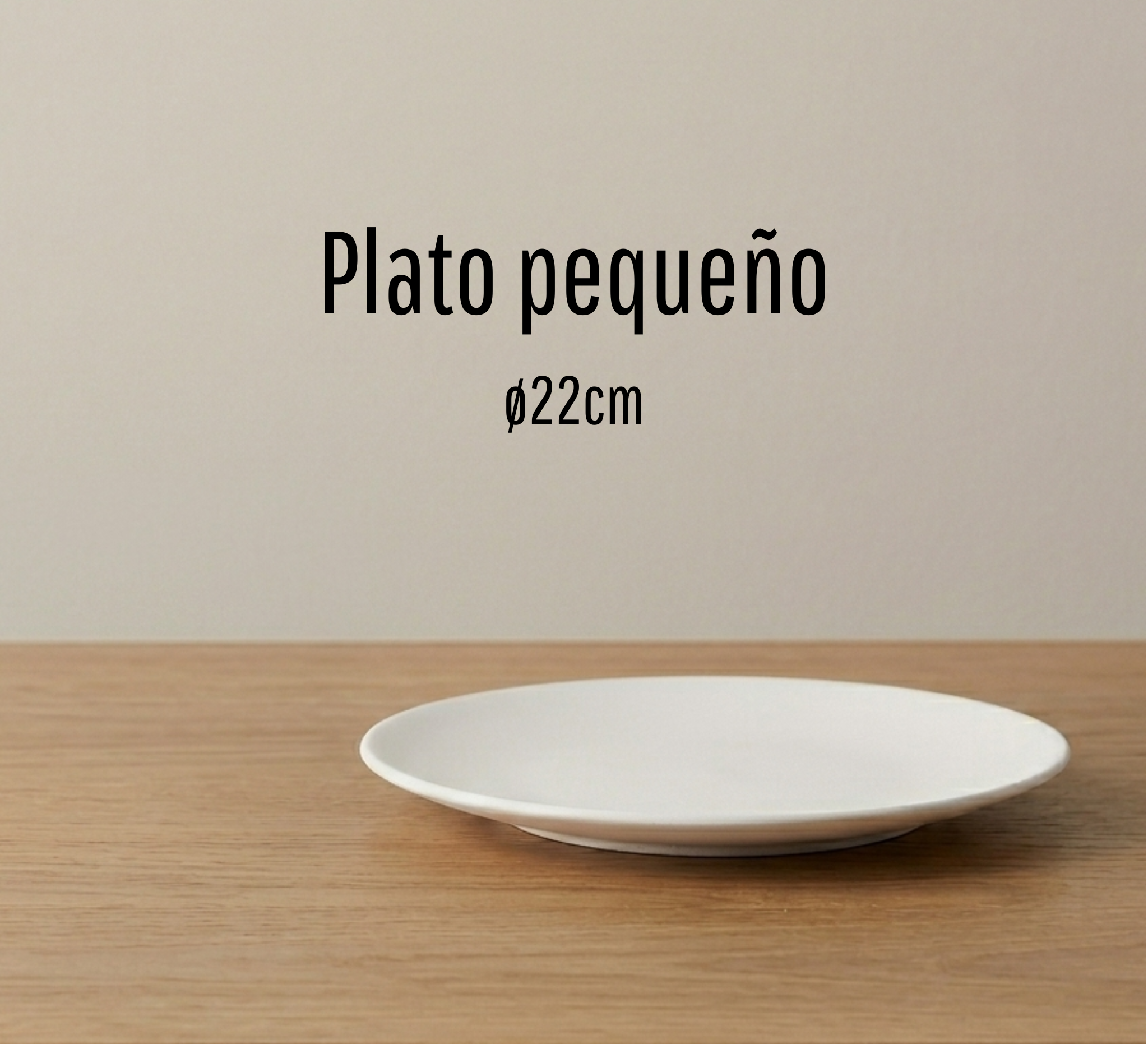 Plato 22cm de cerámica para pintar