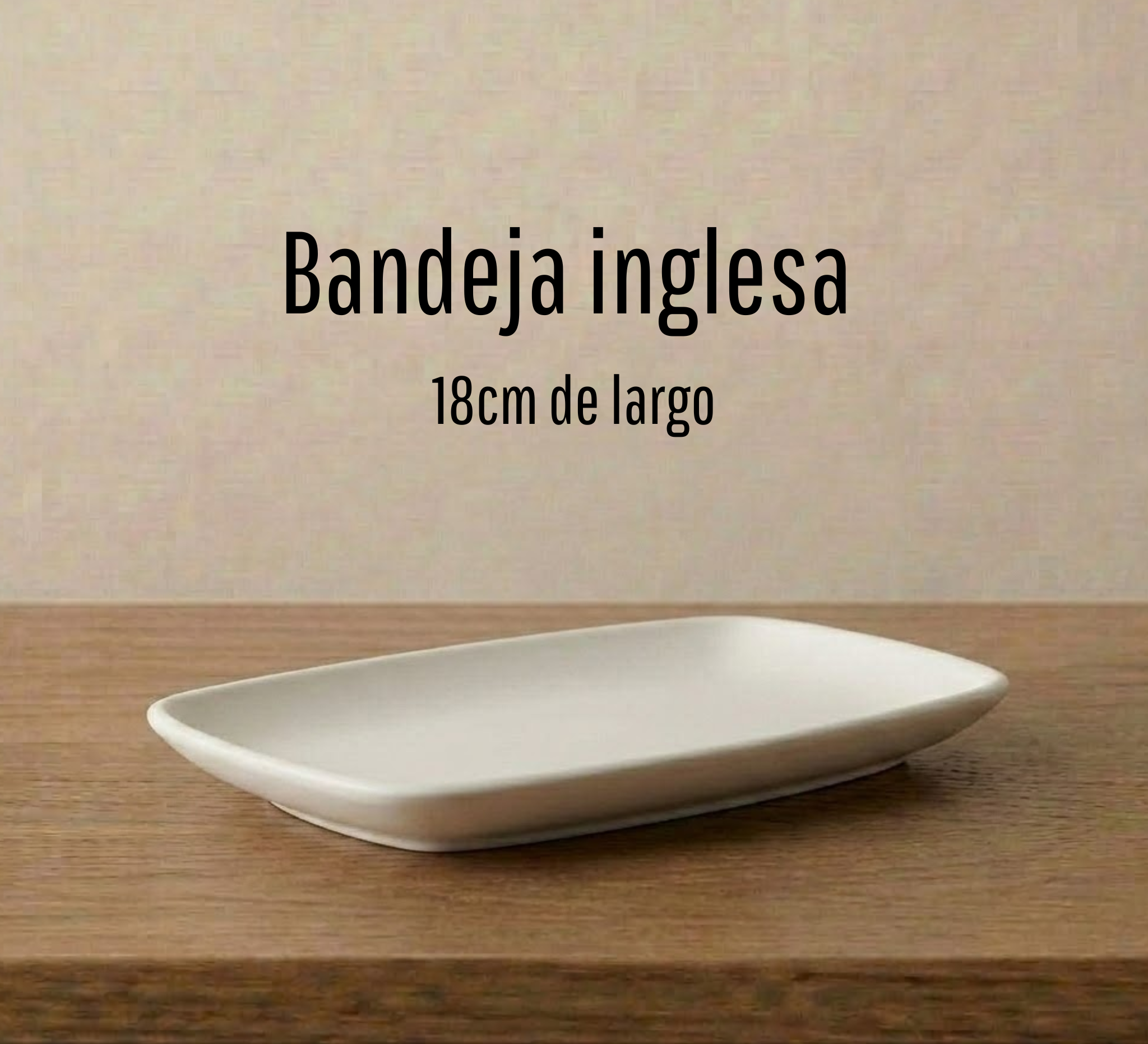 Bandeja inglesa de cerámica para pintar
