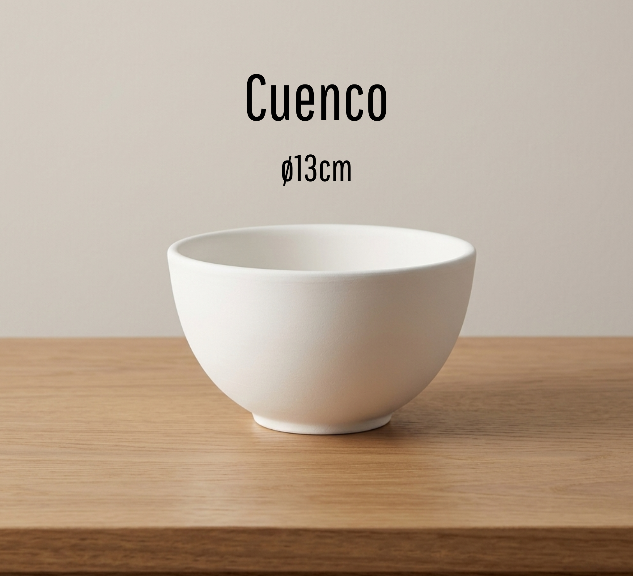 Cuenco de cerámica para pintar
